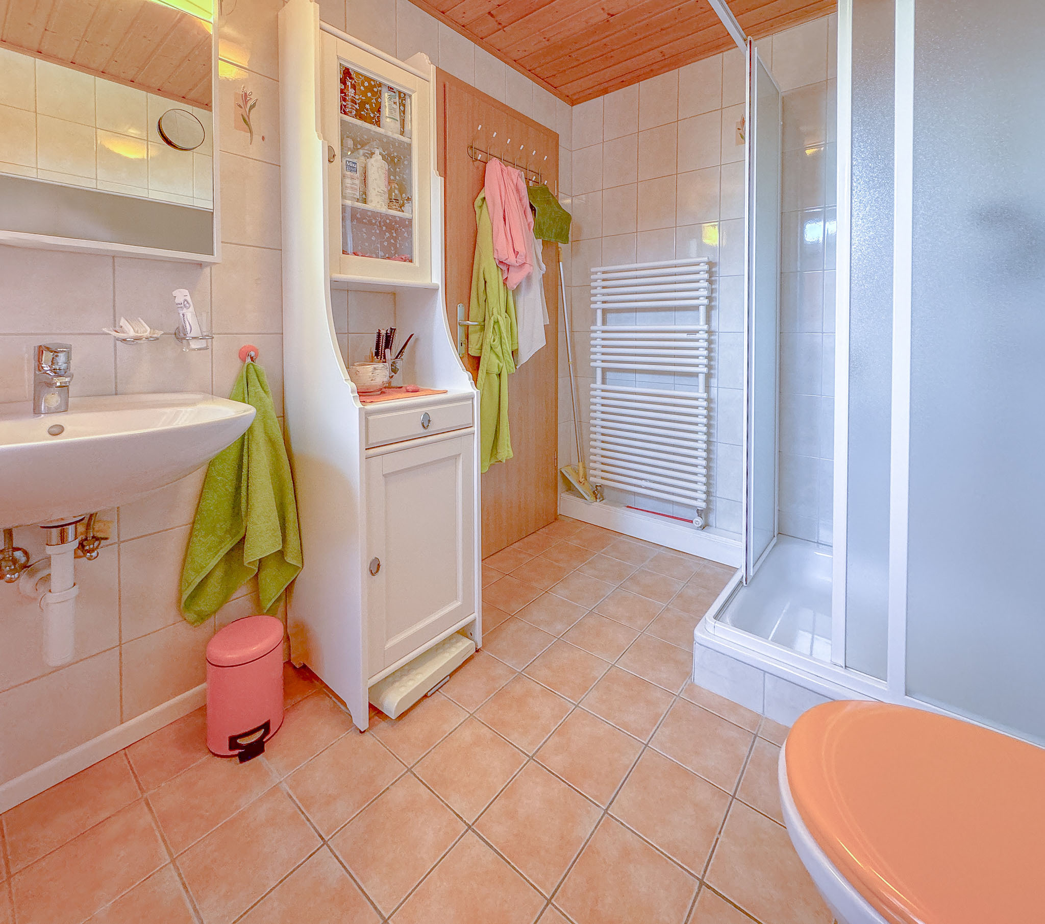 Duplex de 5 pces au rez - salle d'eau