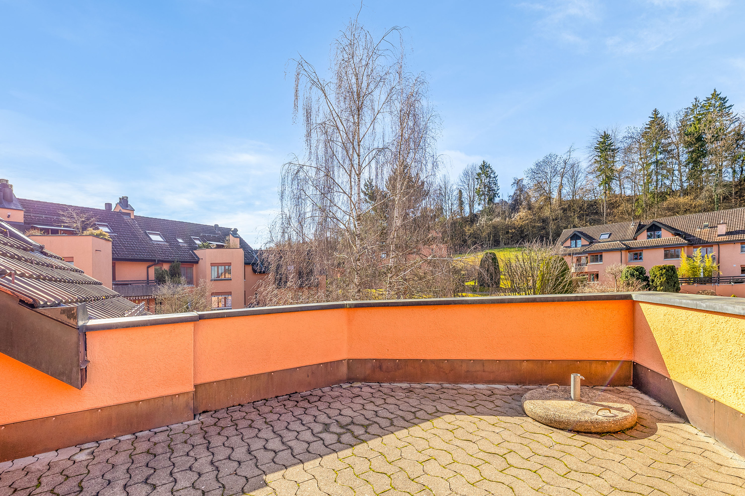 Dachterrasse mit westlicher Ausrichtung 