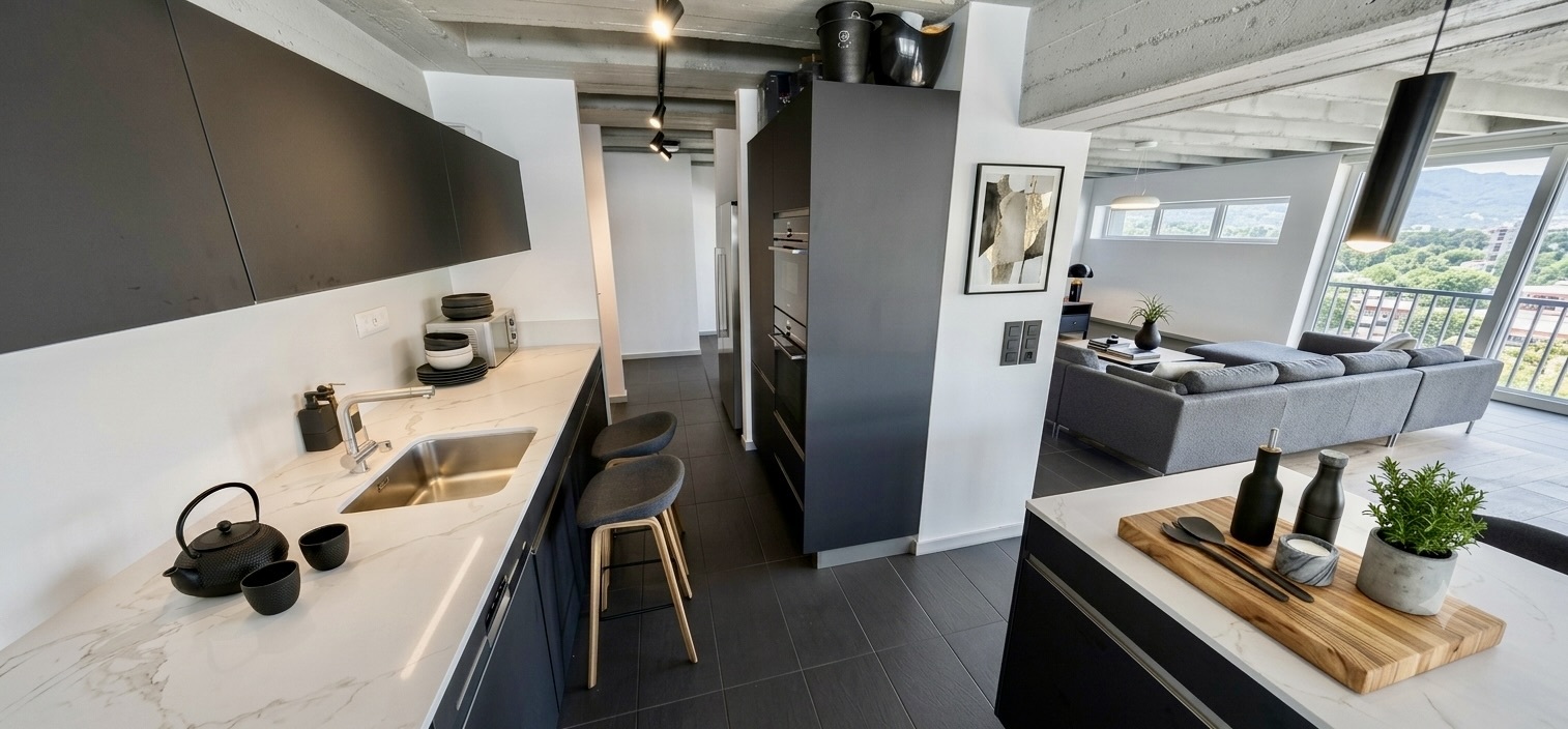 Cuisine moderne avec îlot