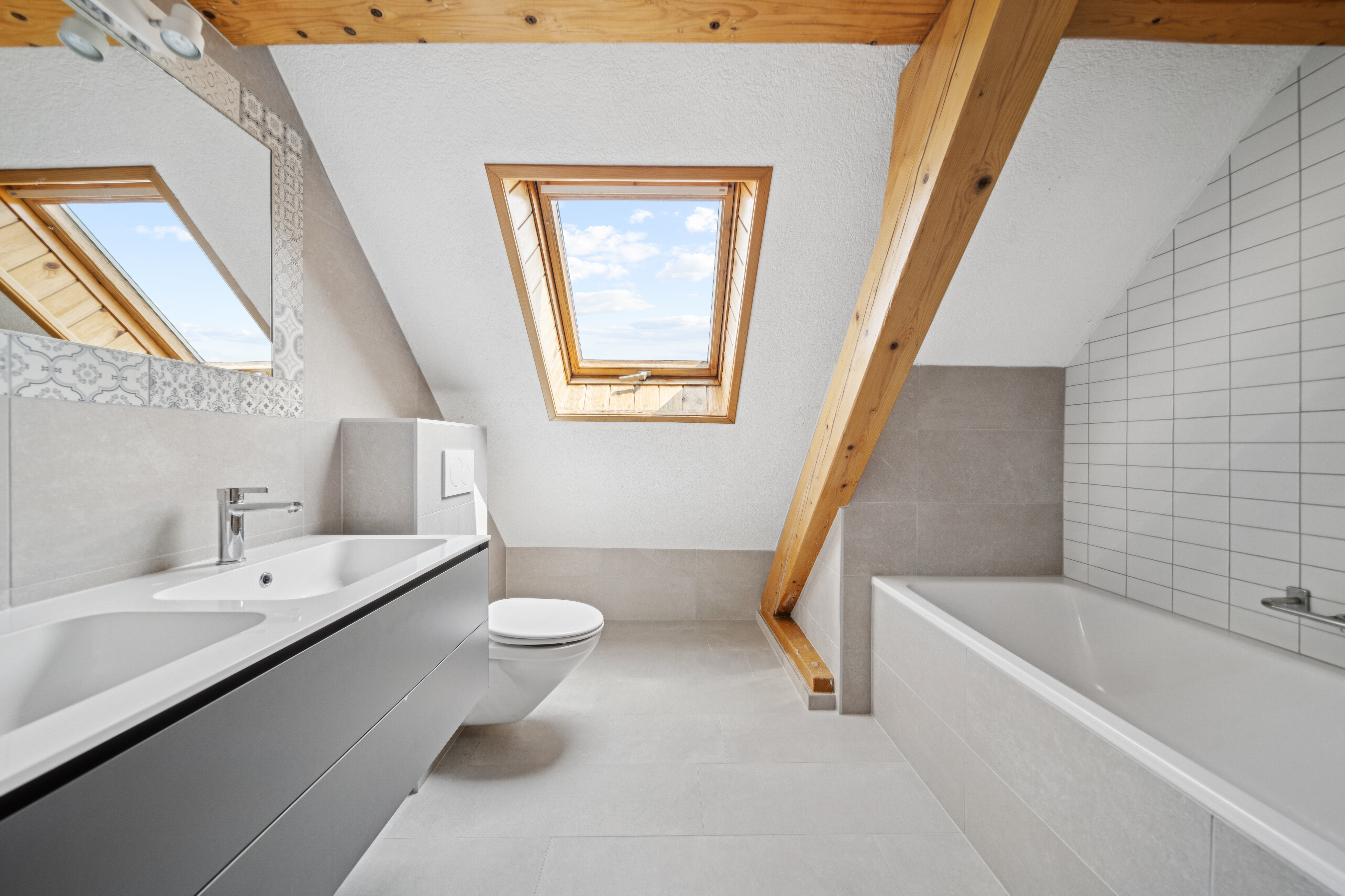 Duplex au dernier étage