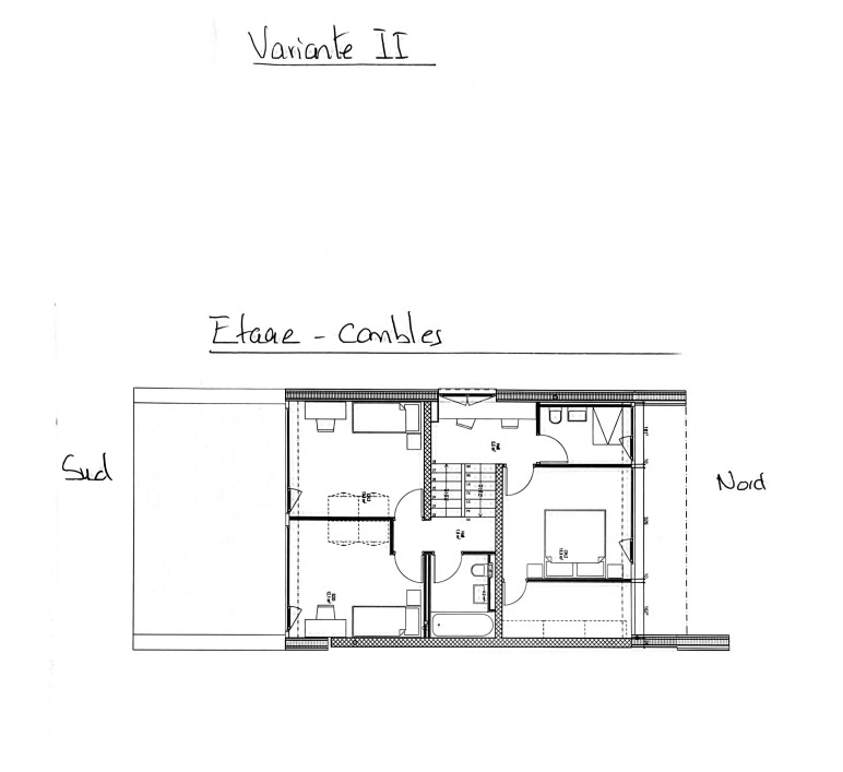 variante plan - combles (chambres) variante plan - combles (chambres)