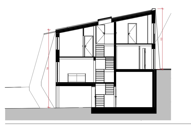 plan de coupe VILLA type - C plan de coupe VILLA type - C
