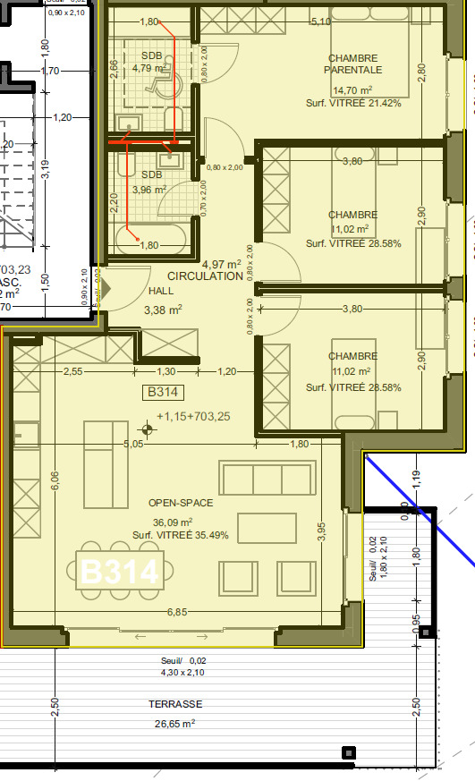 Immosol | Les Haies Vives au Mont-sur-Lausanne | Plan B314