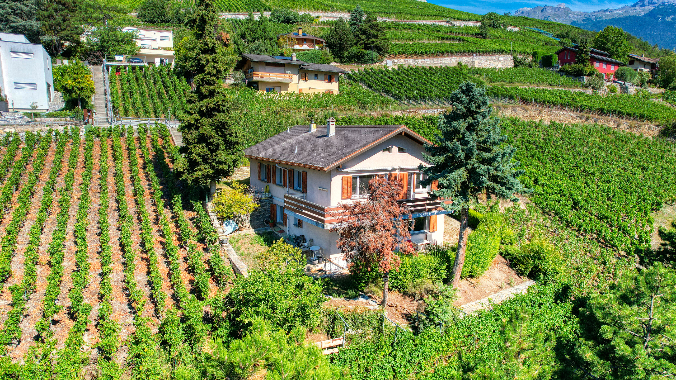 Villa Sierre - Vue drône