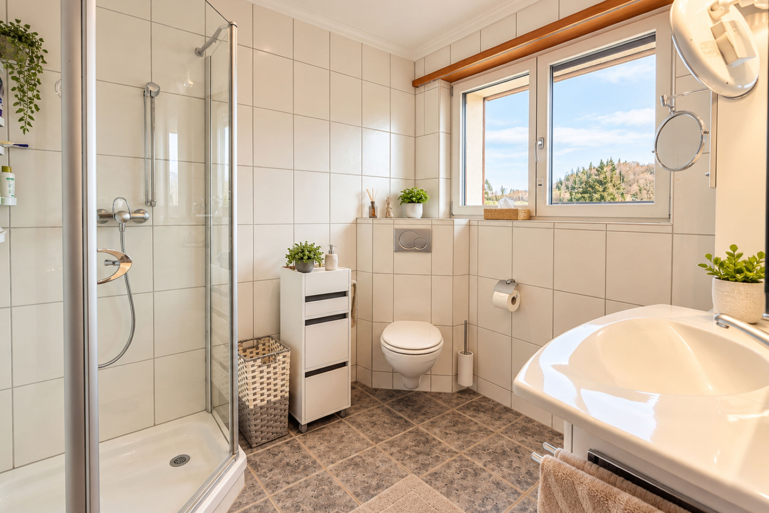 Douche / wc vers chambre 3