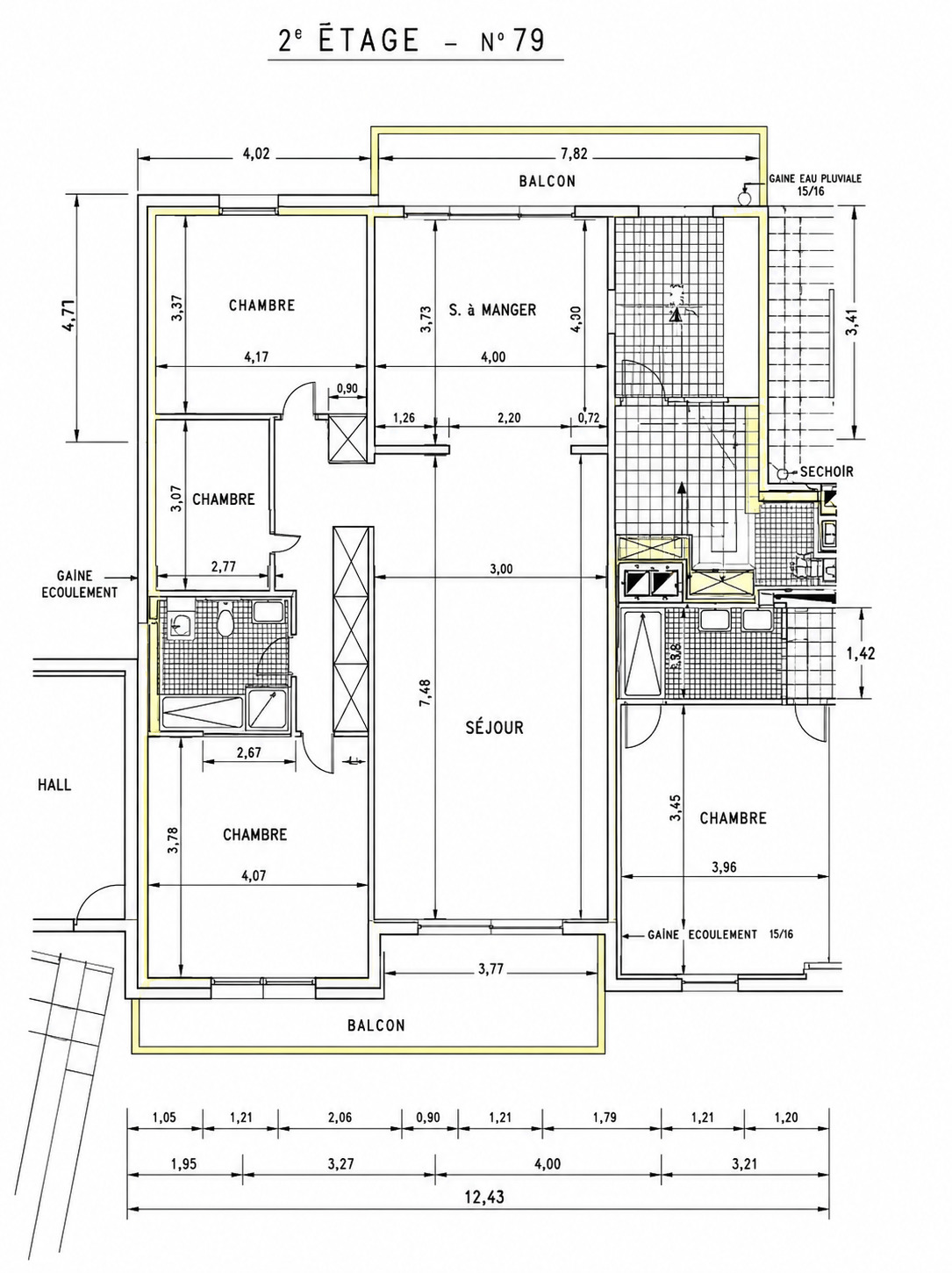 Plan de l'appartement