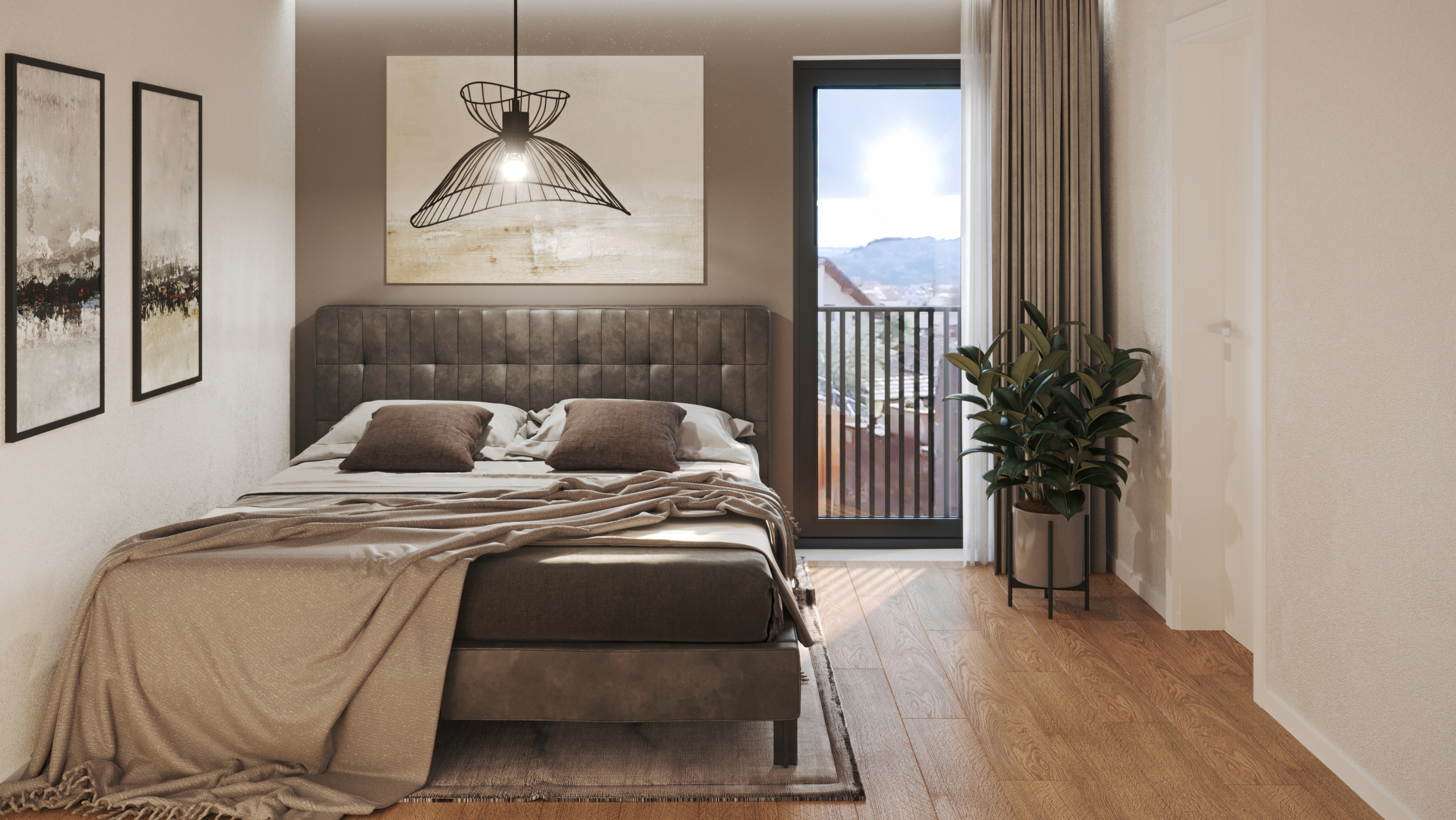 Chambre parentale avec salle d'eau attenante Chambre parentale avec salle d'eau attenante