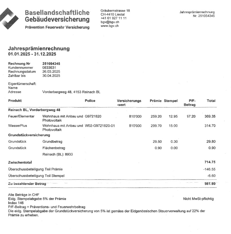 Gebäudeversicherung Gebäudeversicherung