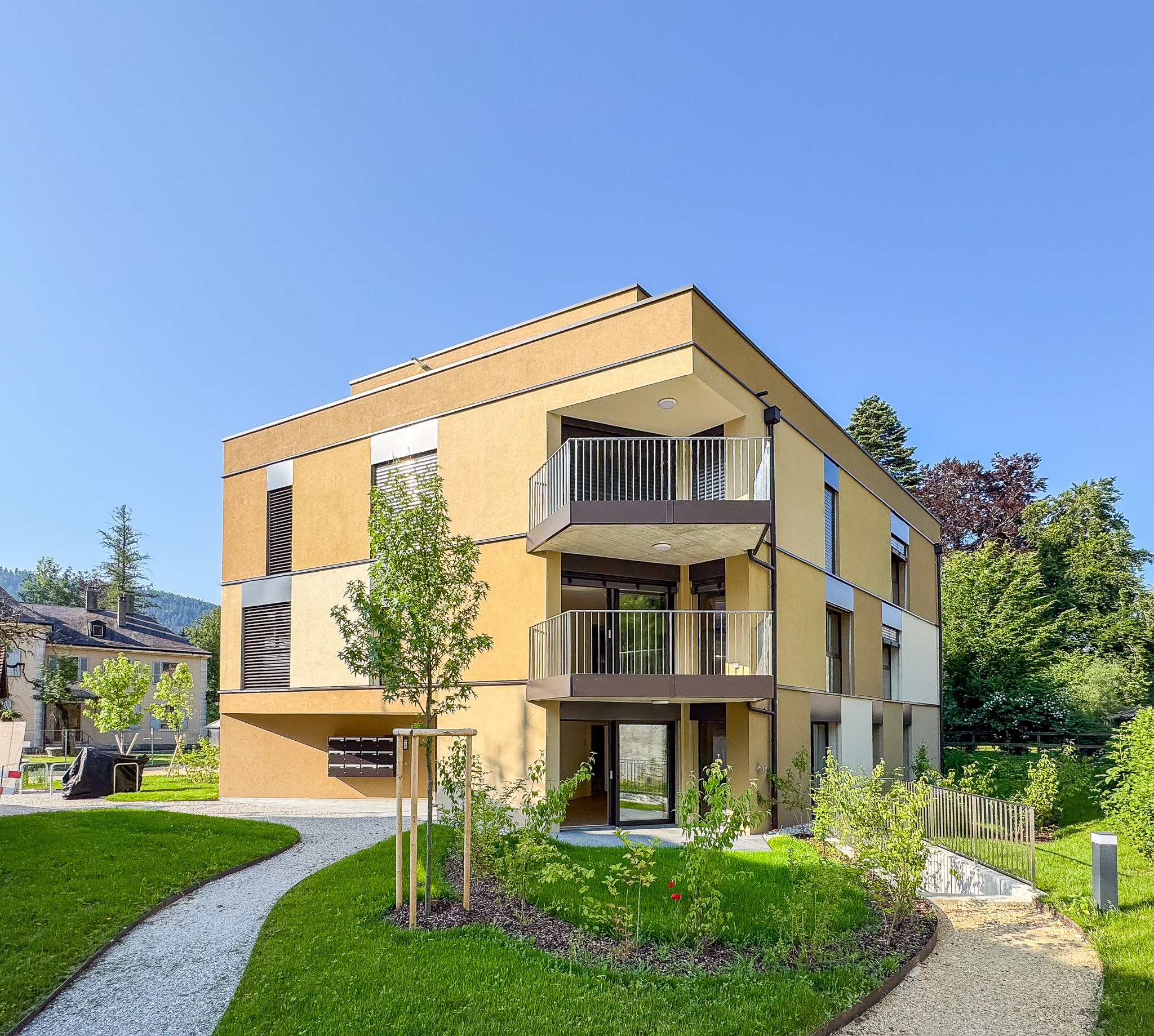 Vue sur le bâtiment A