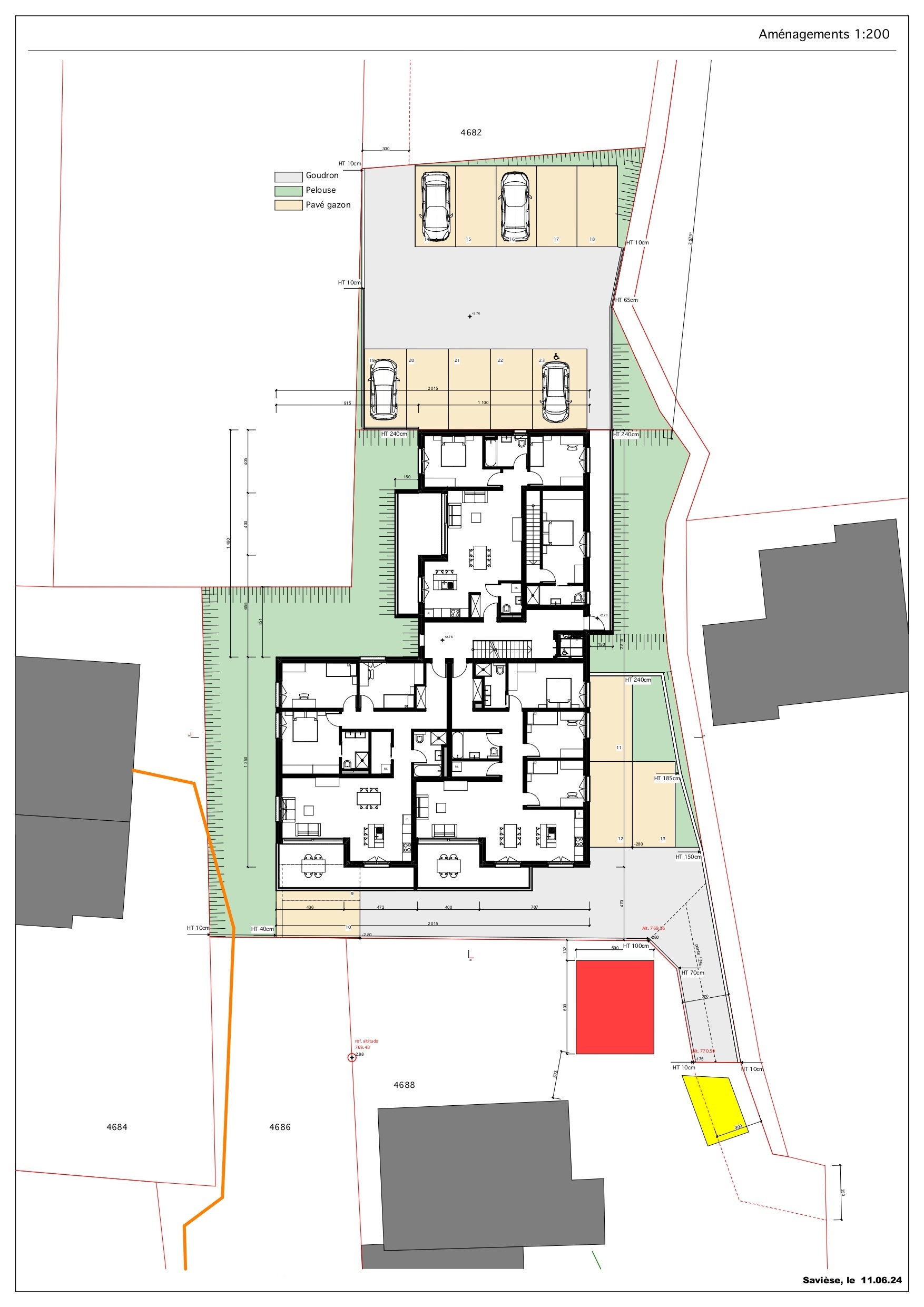Plan des aménagements Plan des aménagements