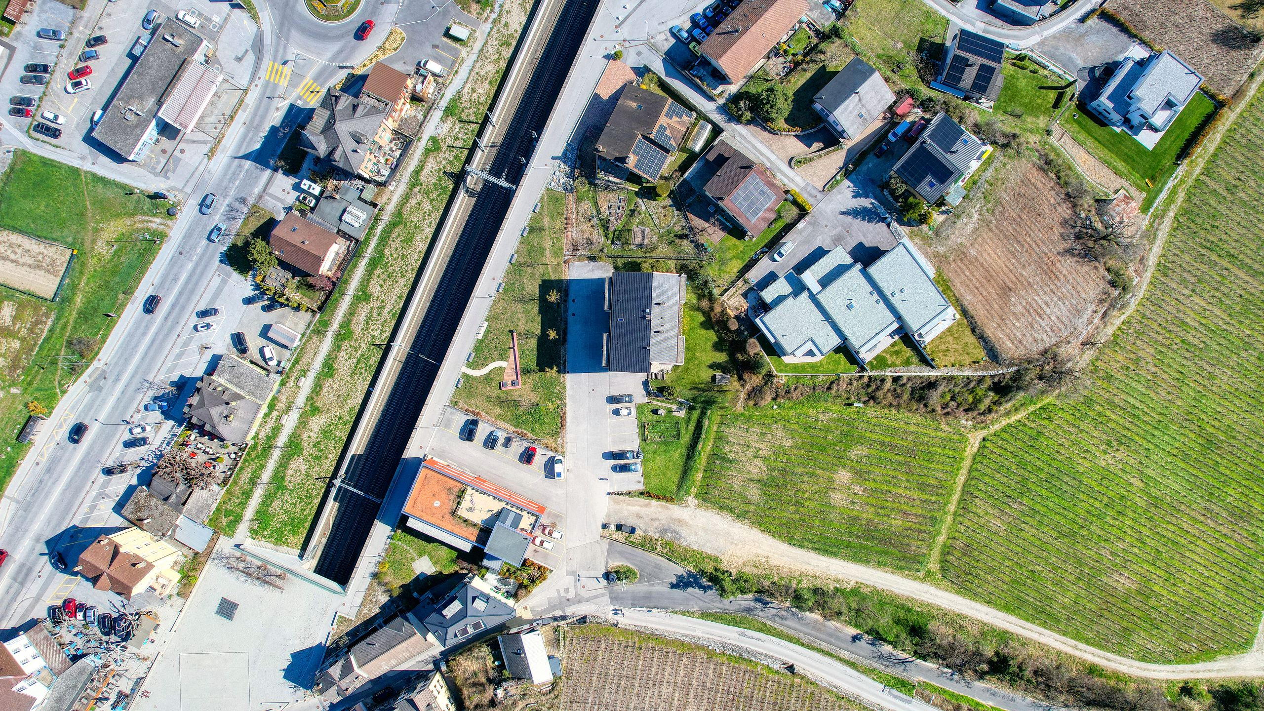 Appartement Sierre - Drohnenansicht