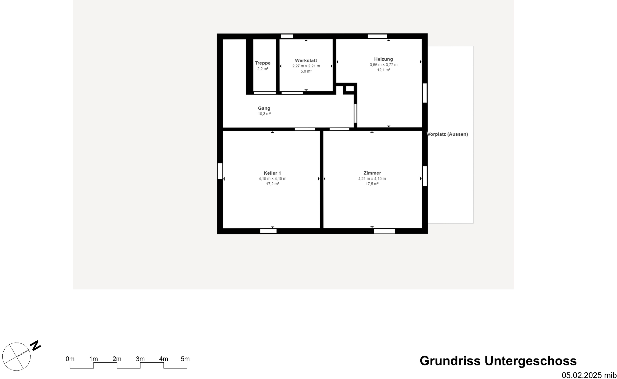 Grundriss Untergeschoss