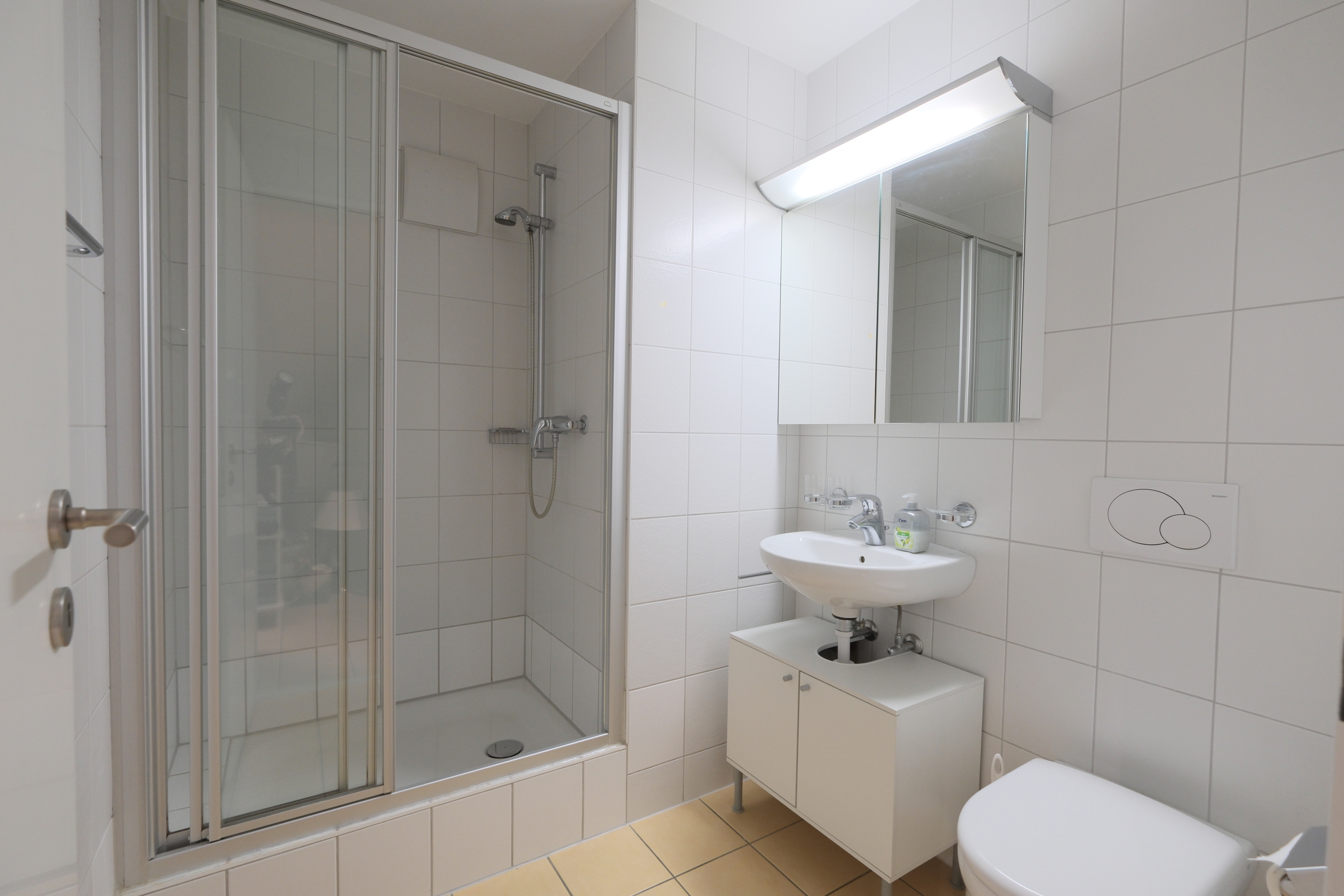 Badezimmer im Sockelgeschoss Badezimmer im Sockelgeschoss