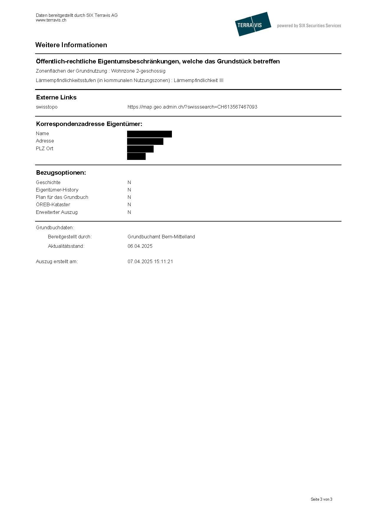 Grundbuchauszug Seite 3