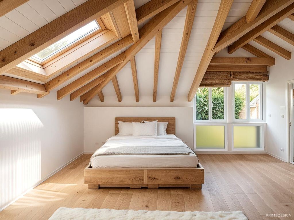 Chambre à coucher modernisé - Projection 3D