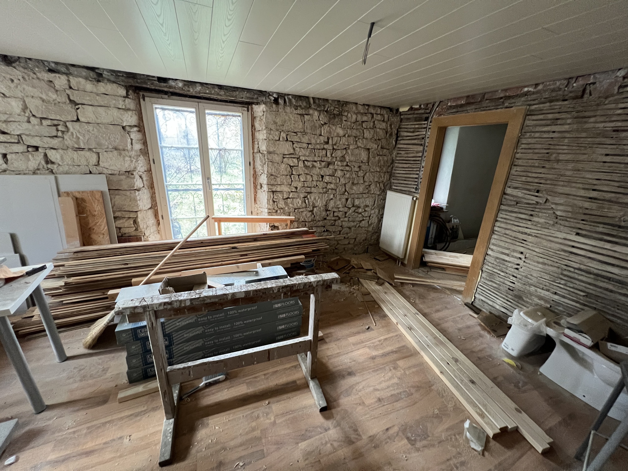 Work in progress in second dwelling