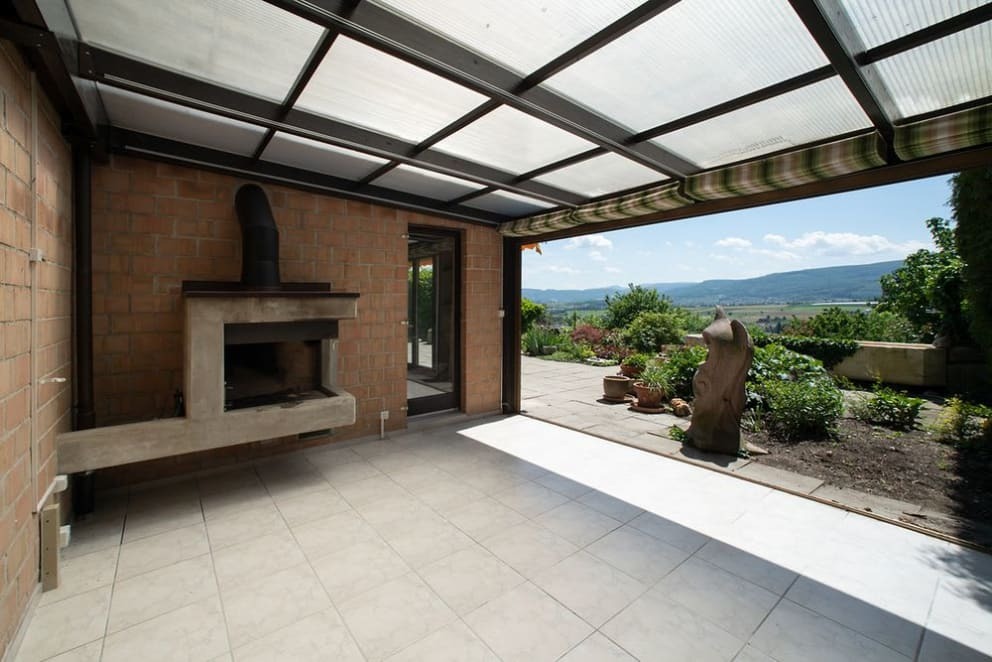 Wintergarten mit Cheminée Wintergarten mit Cheminée