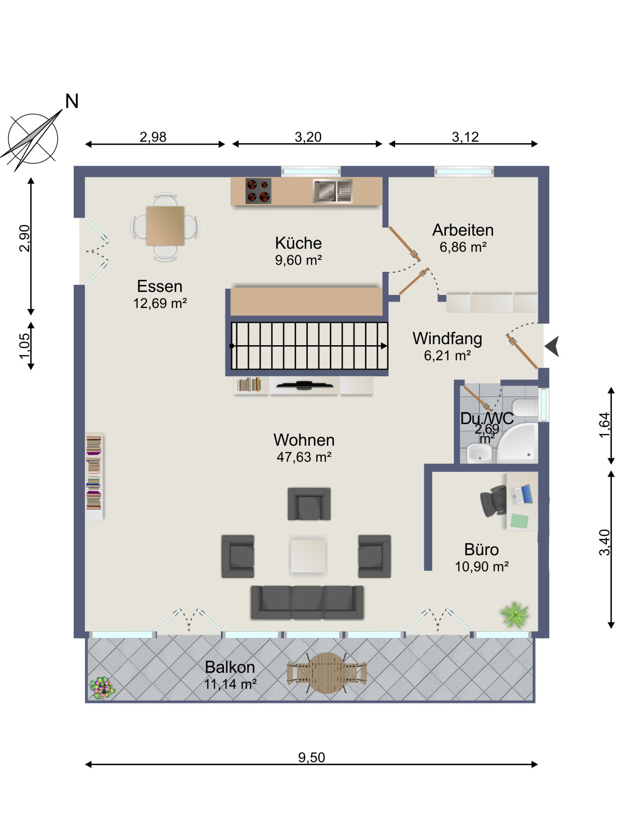 Grundriss Erdgeschoss