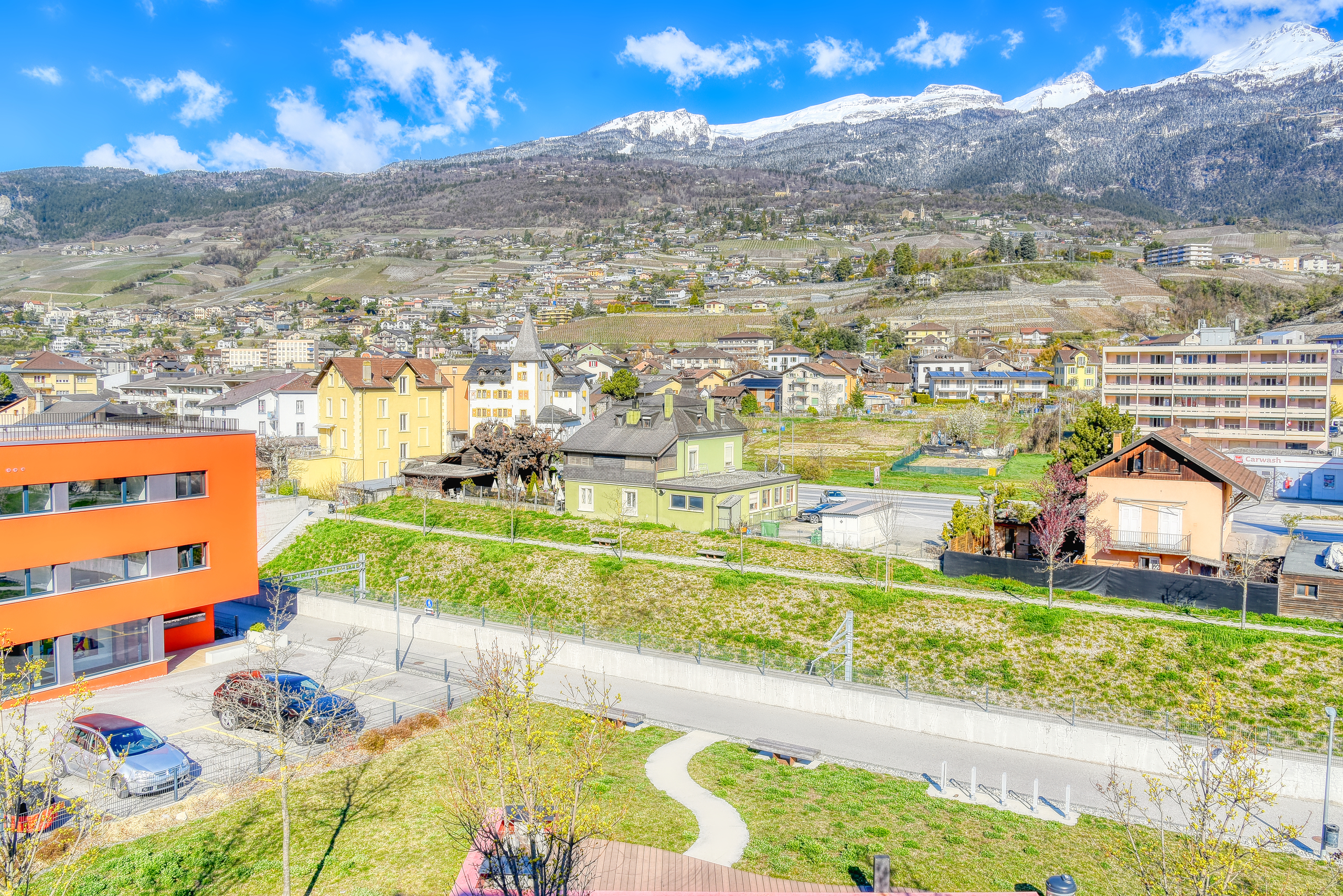 Wohnung Sierre - Blick nach Norden