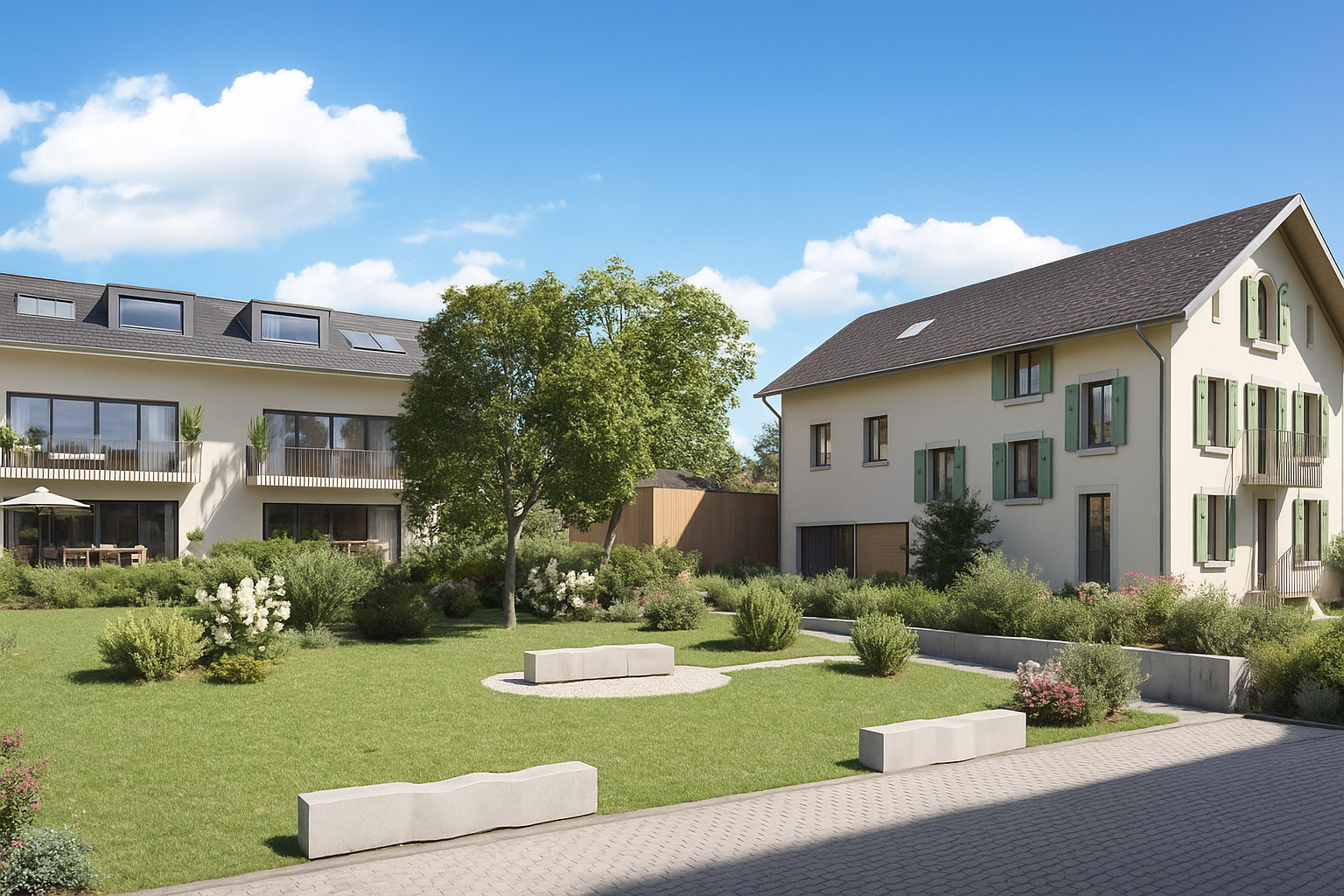 Crissier | Maison Jumelle F1 | Perspective Crissier | Maison Jumelle F1 | Perspective