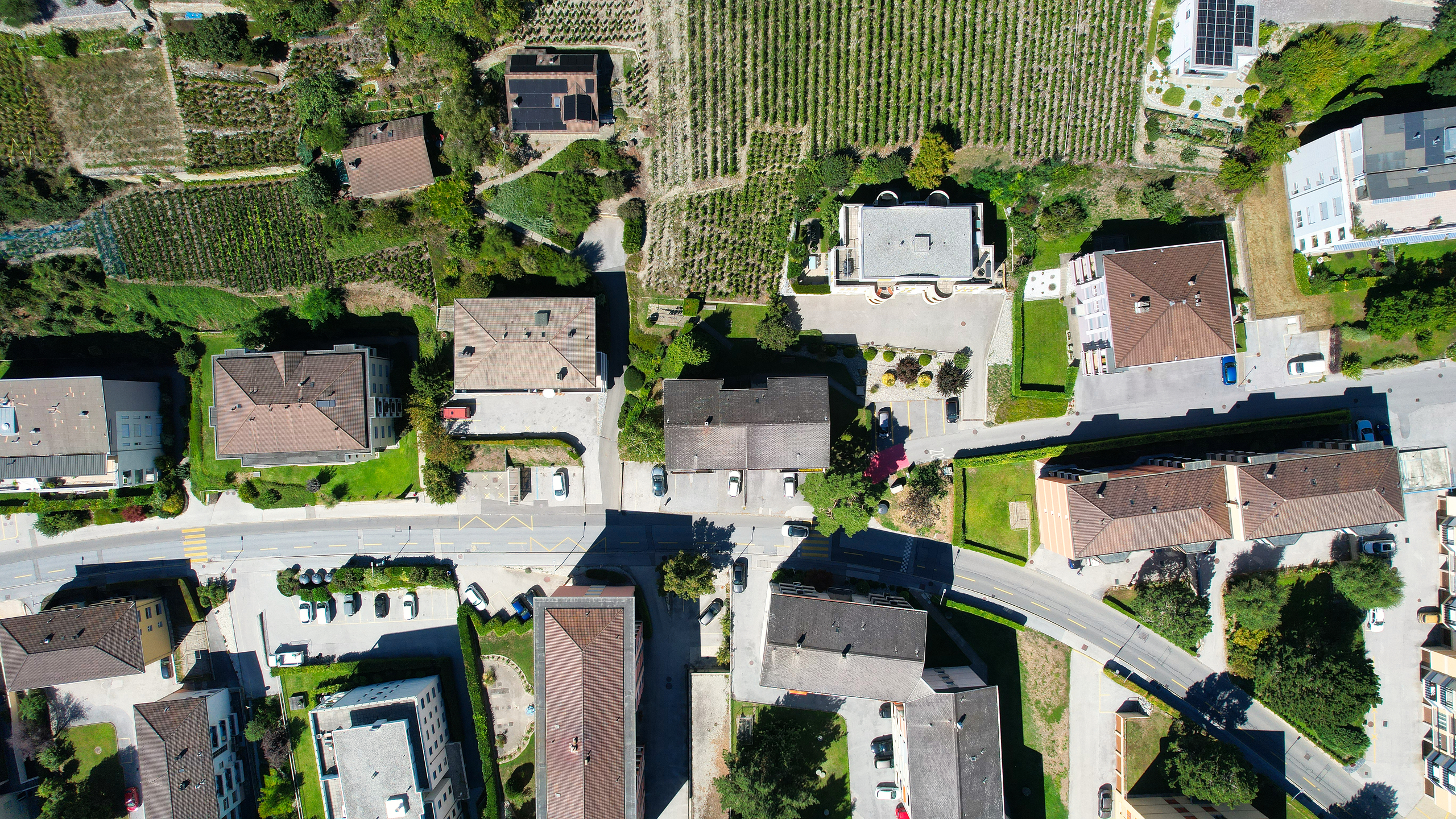 Appartement Sierre - Vue drone Appartement Sierre - Vue drone