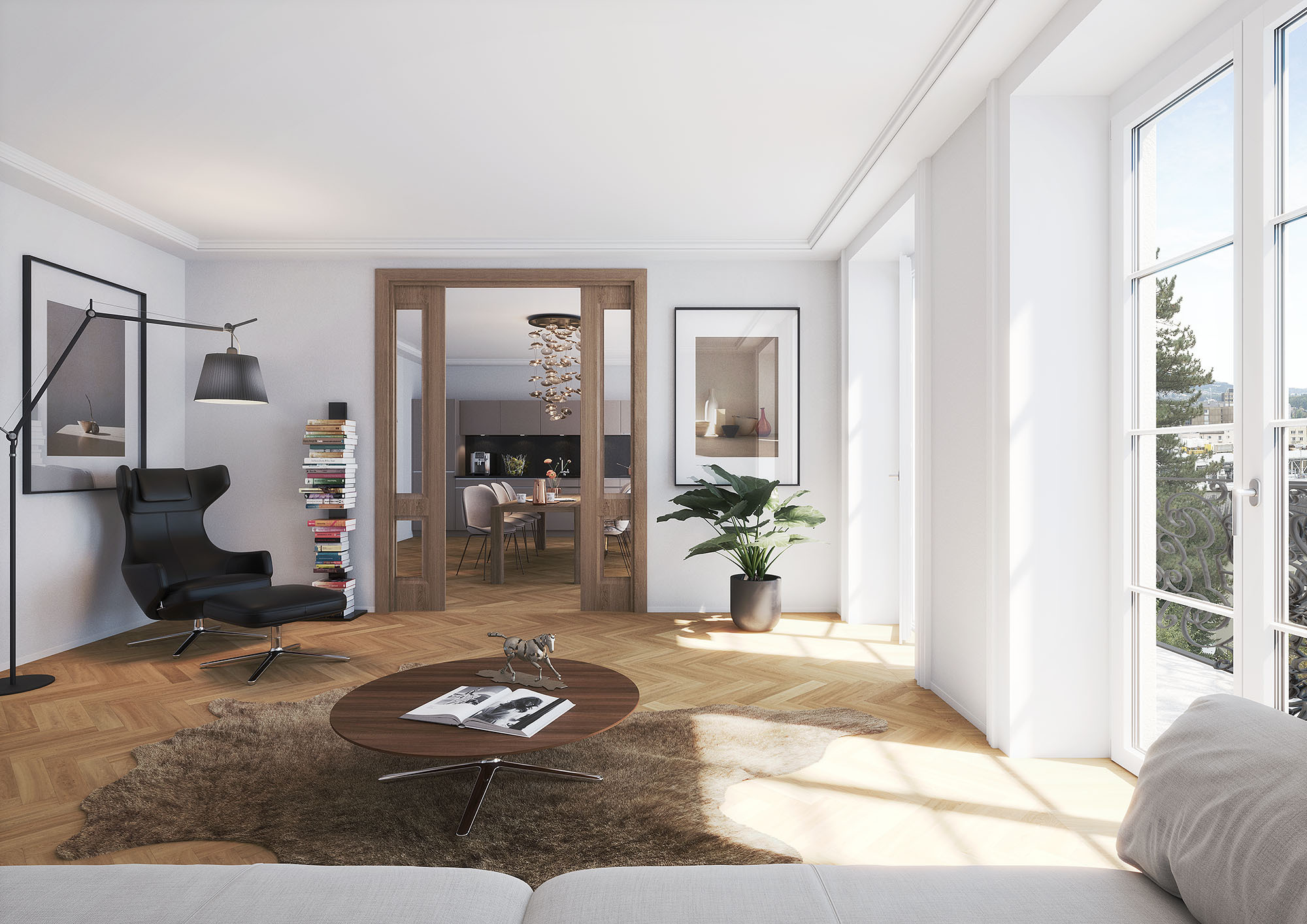 Wohnung 9, Wohnzimmer 3.Obergeschoss