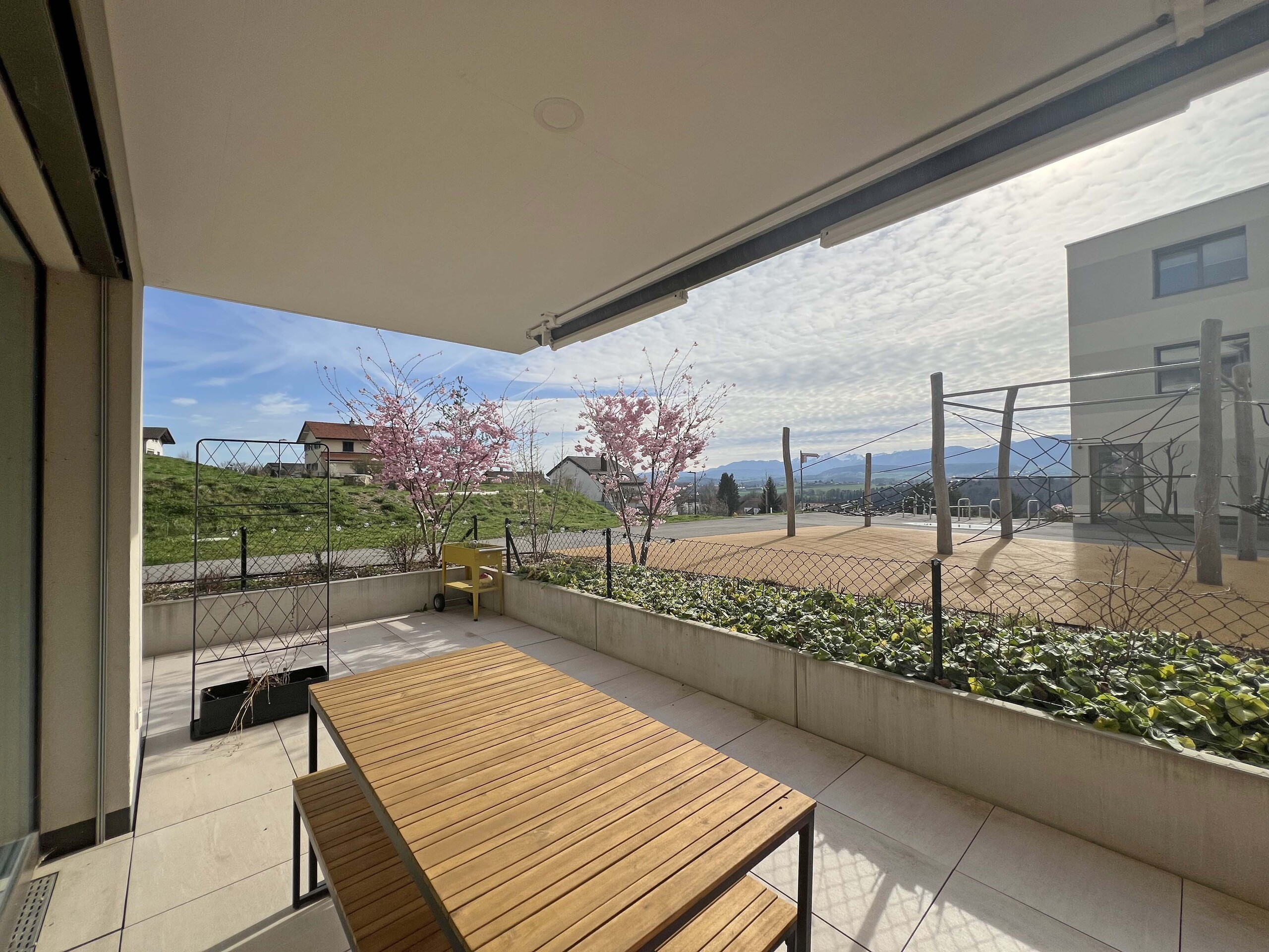 Terrasse avec belle vue
