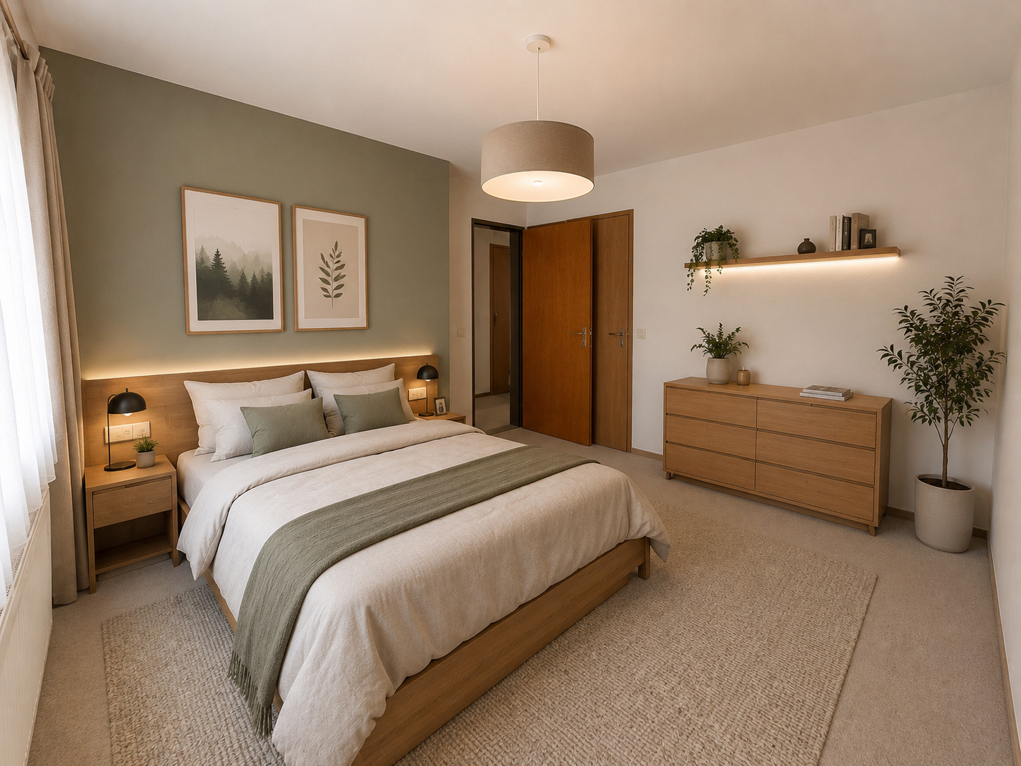 Schlafzimmer Erdgeschoss Visualisierung