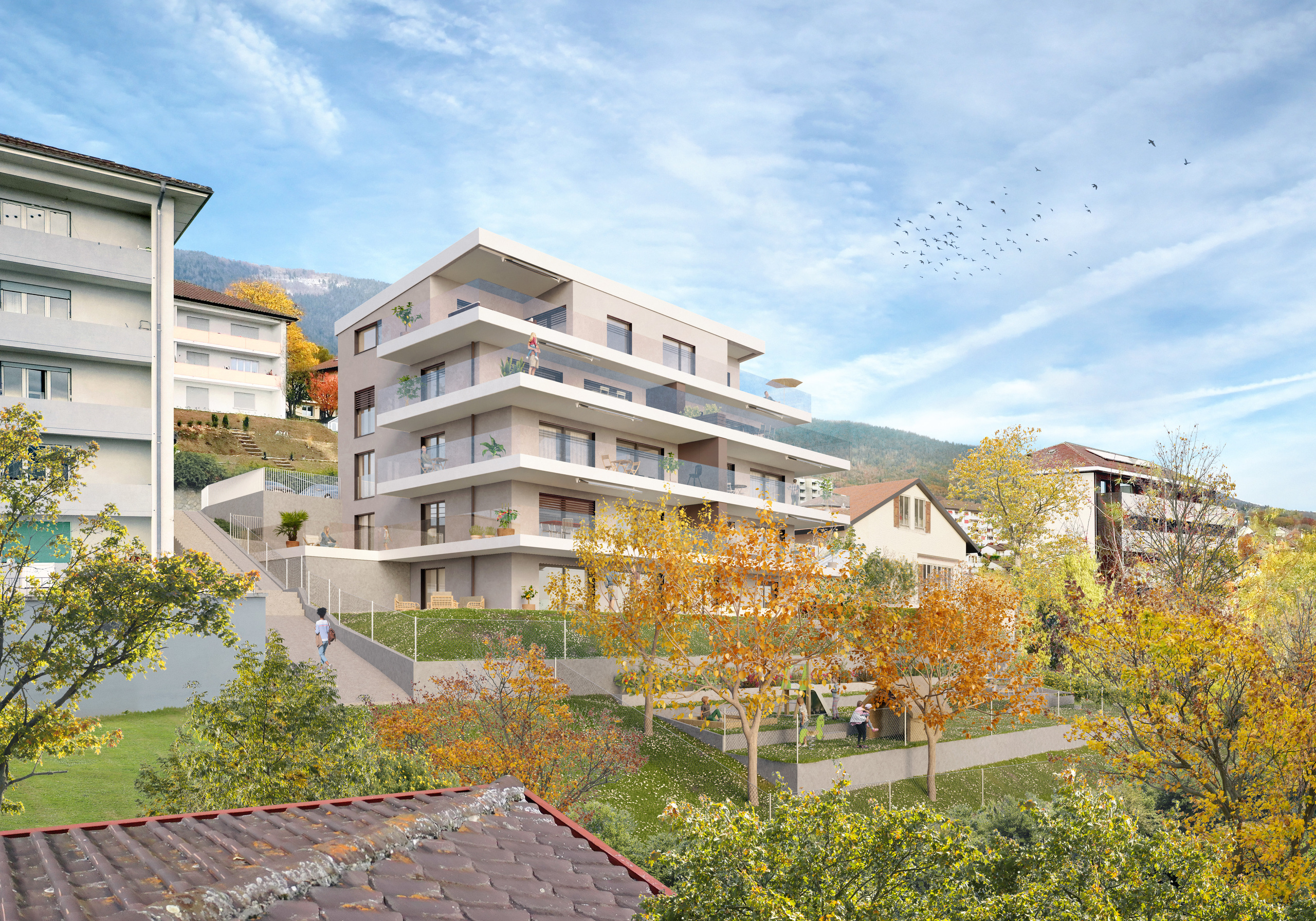 Les Balcons des Cerisiers I Vue Sud-Ouest Les Balcons des Cerisiers I Vue Sud-Ouest