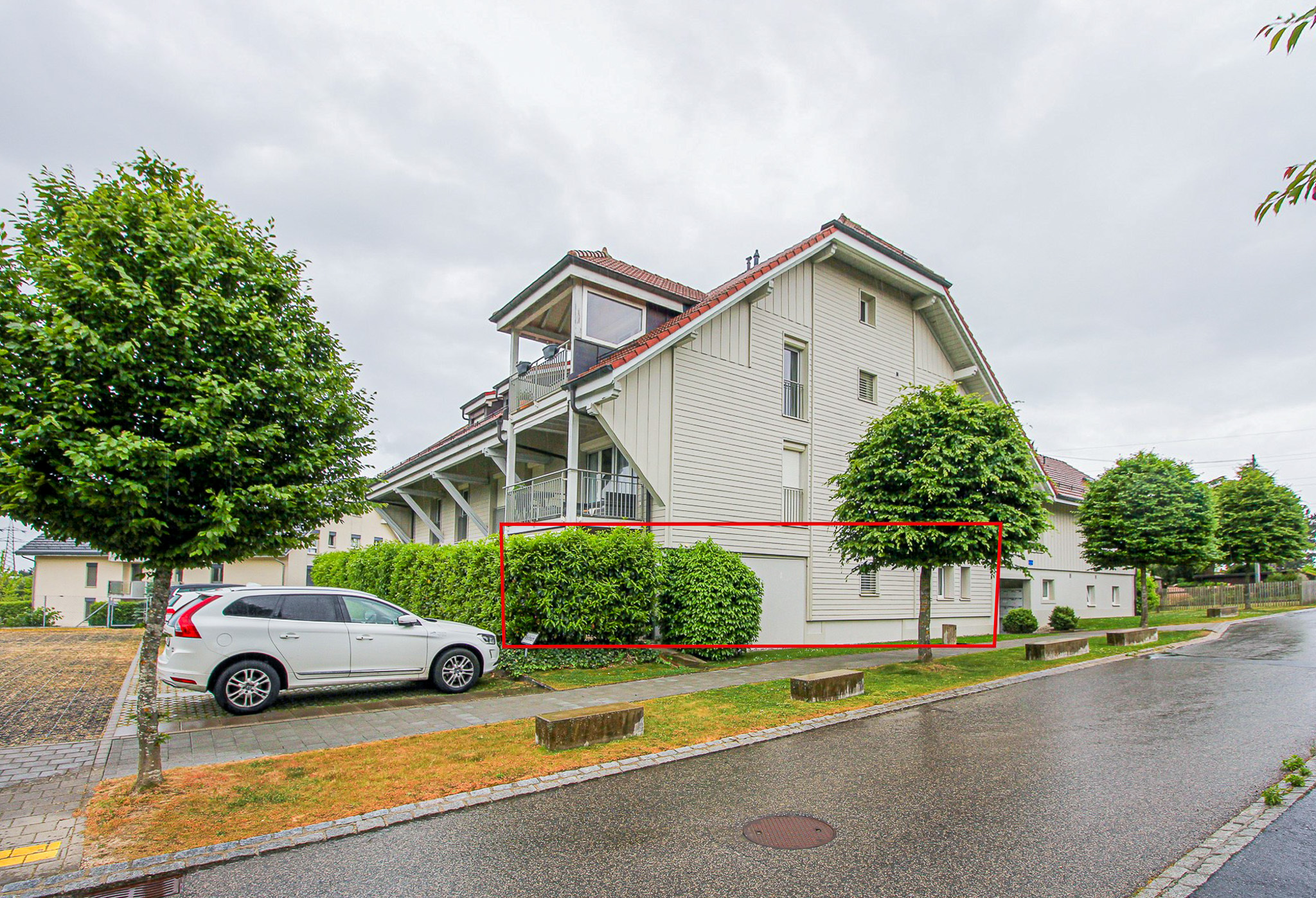 Vue sur le bâtiment
