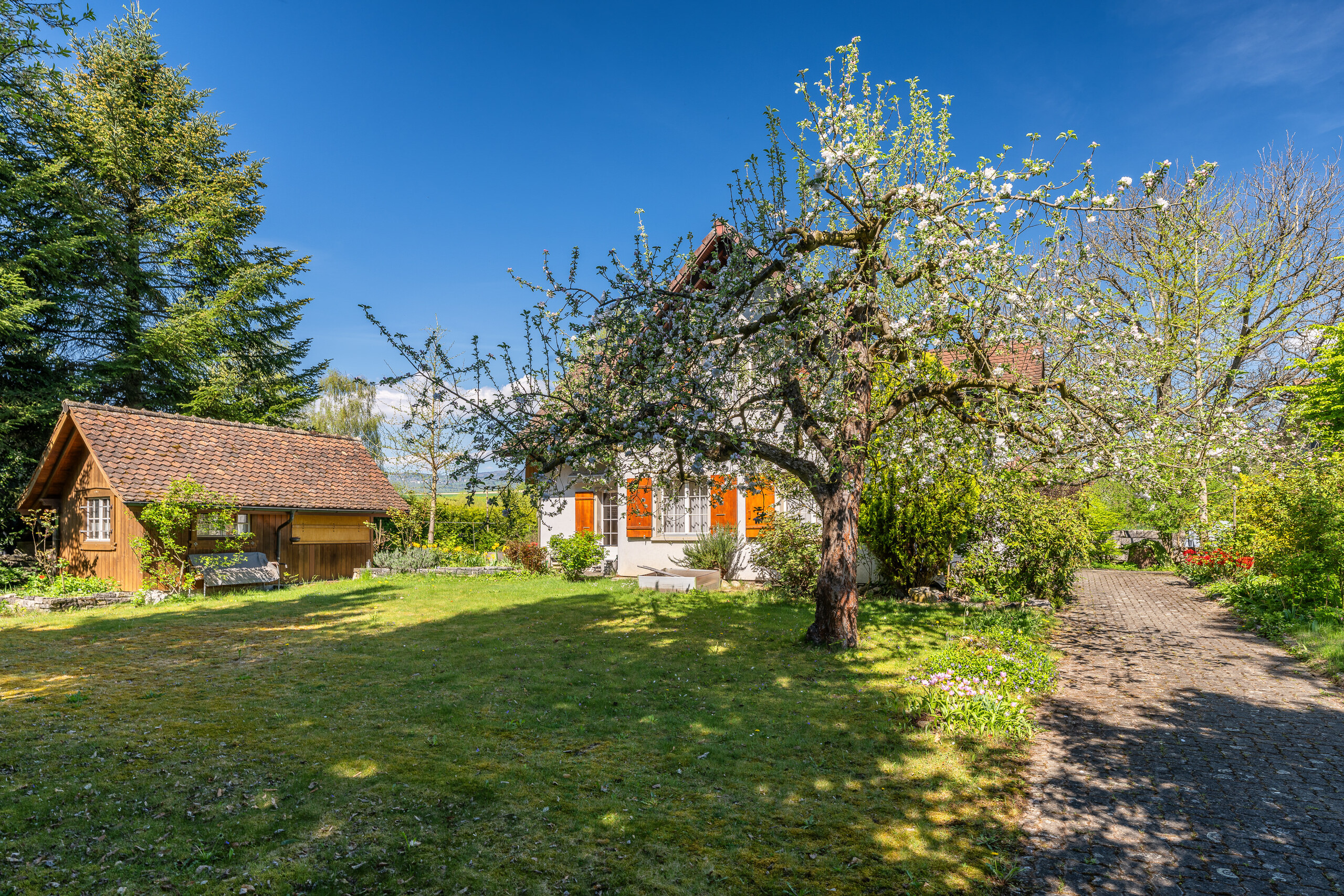 GARTENHAUS UND HAUSZUFAHRT