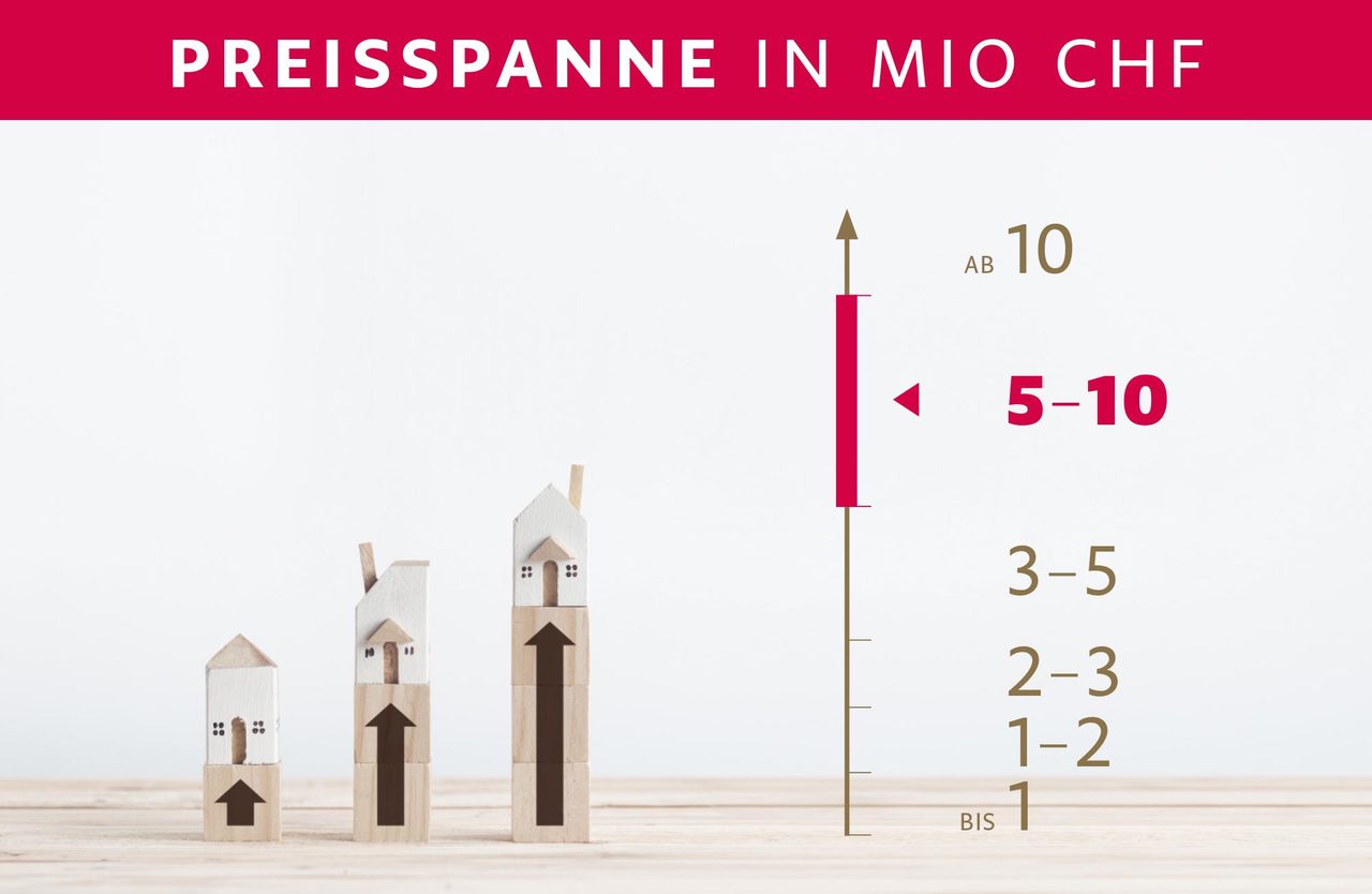 Preisspanne 5 bis 10 Mio. CHF Preisspanne 5 bis 10 Mio. CHF