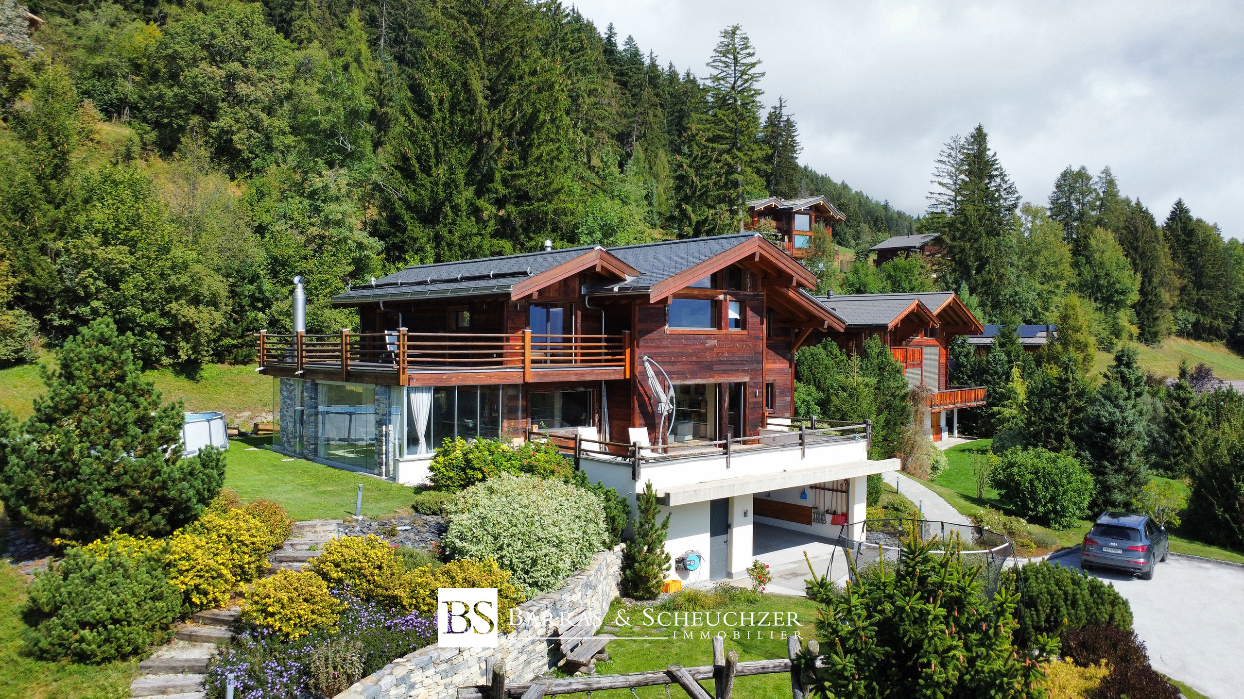 Façade Sud-Ouest avec jardin