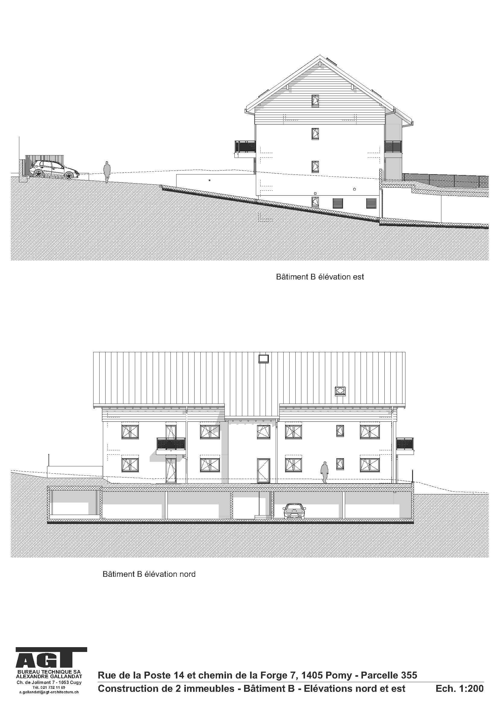 Façades est et Nord Façades est et Nord