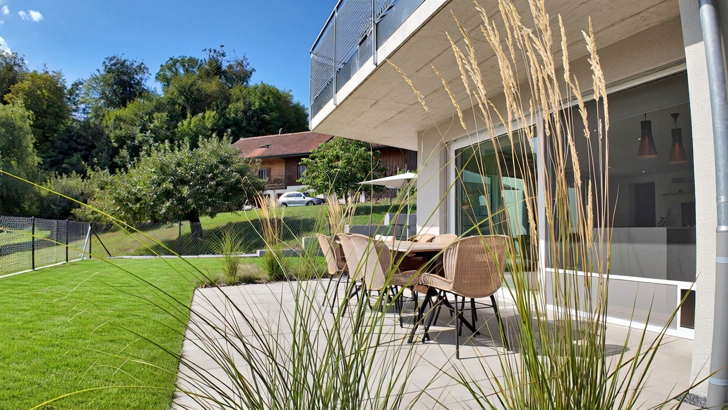 Jardin privatif - terrasses Jardin privatif - terrasses