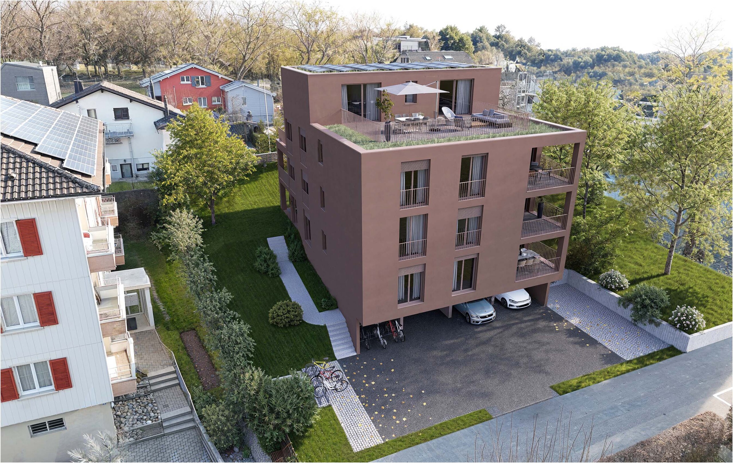 Immeuble façade nord-ouest – Pervenches 6 (image non contractuelle)