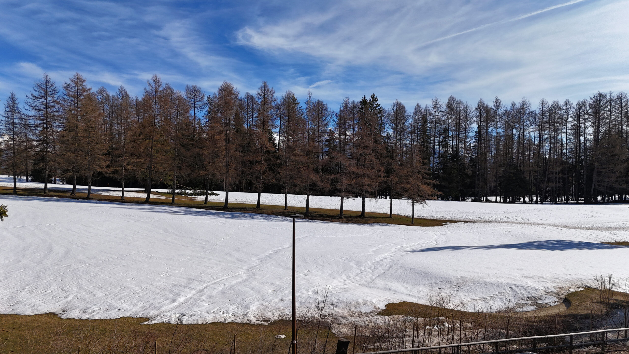 Vue depuis la terrasse Sud sur le Golf Ballesteros