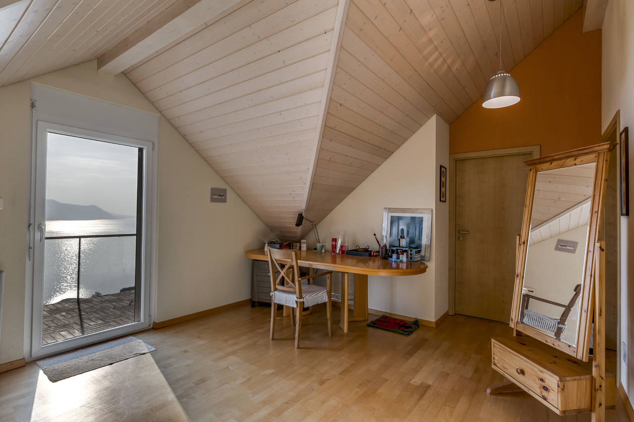 Chambre à coucher mansardée Chambre à coucher mansardée