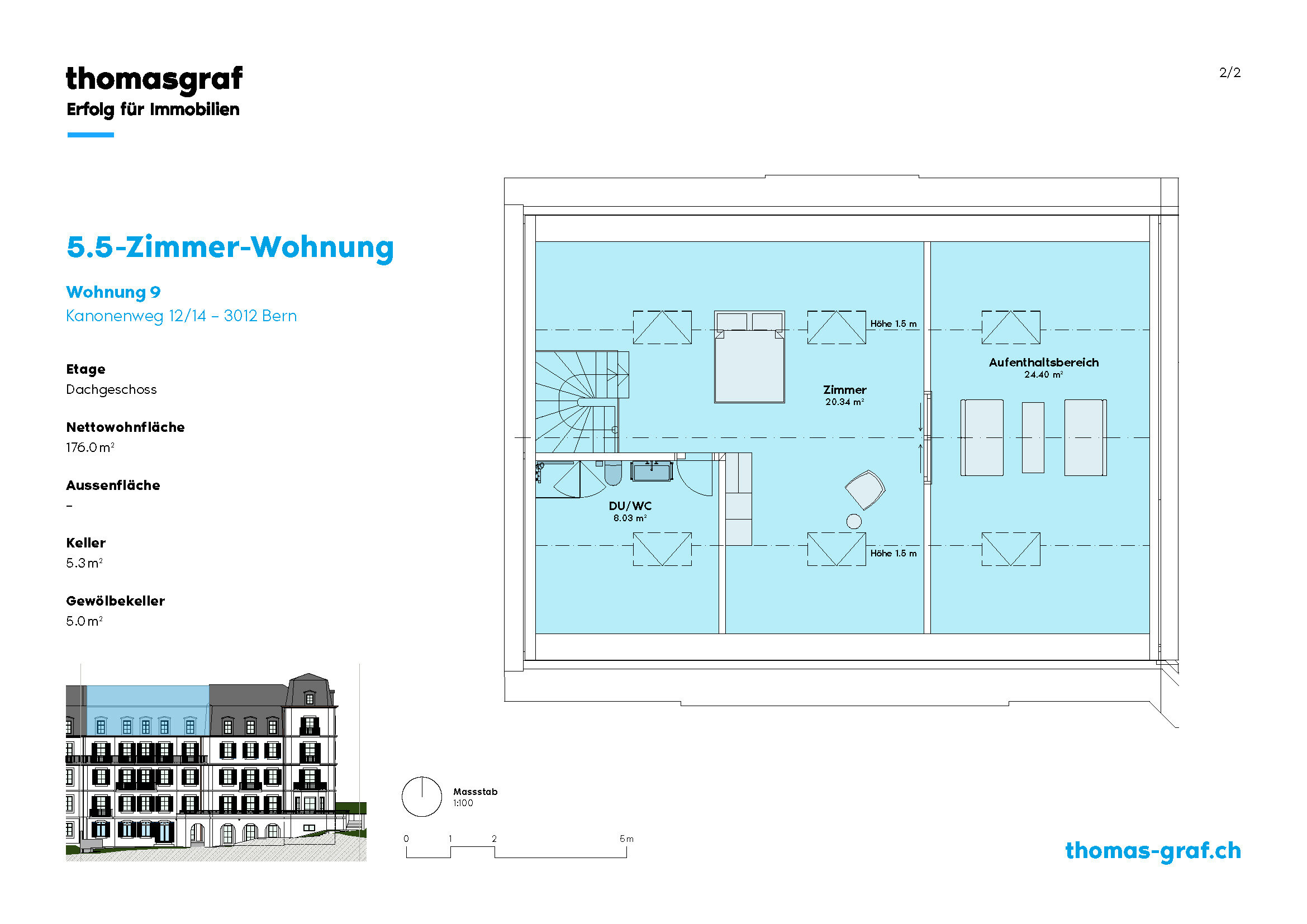 Duplexwohnung Nr. 9, Dachgeschoss