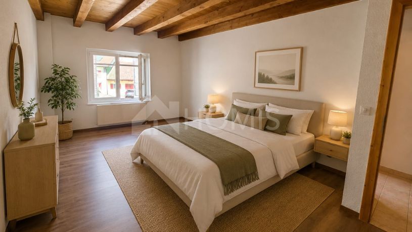 Aménagement présenté à titre d’illustration – home staging virtuel.