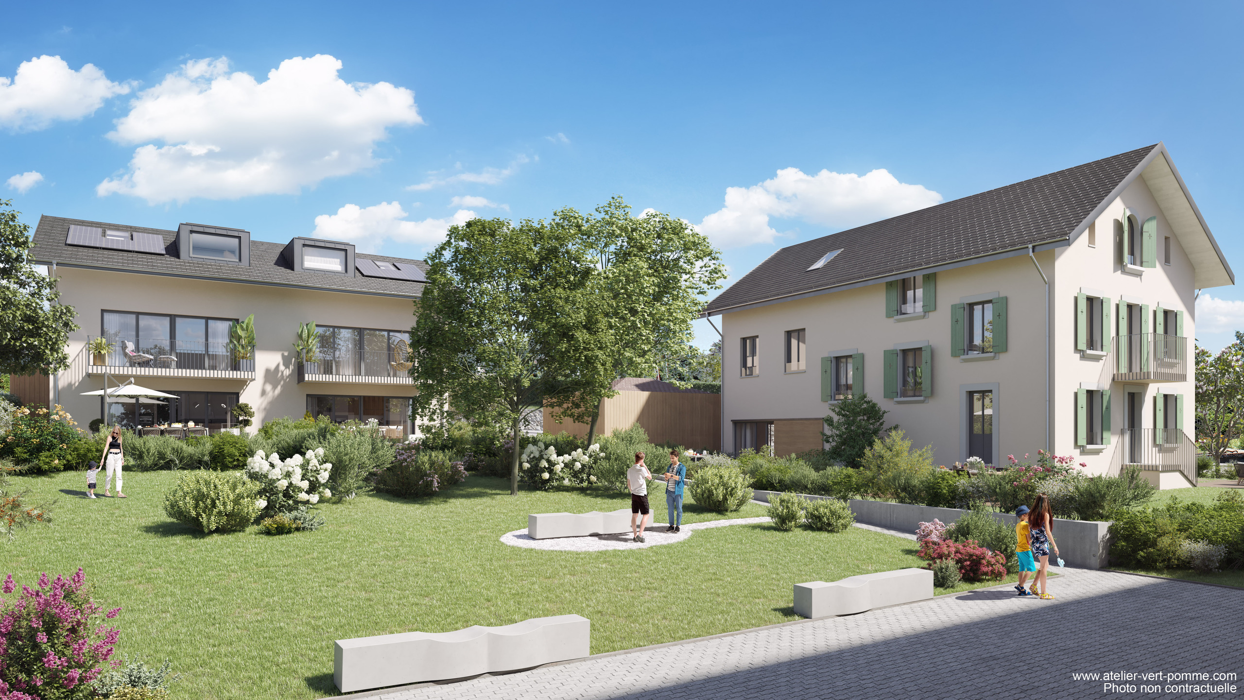 Crissier | Maison Jumelle F1 | Perspective