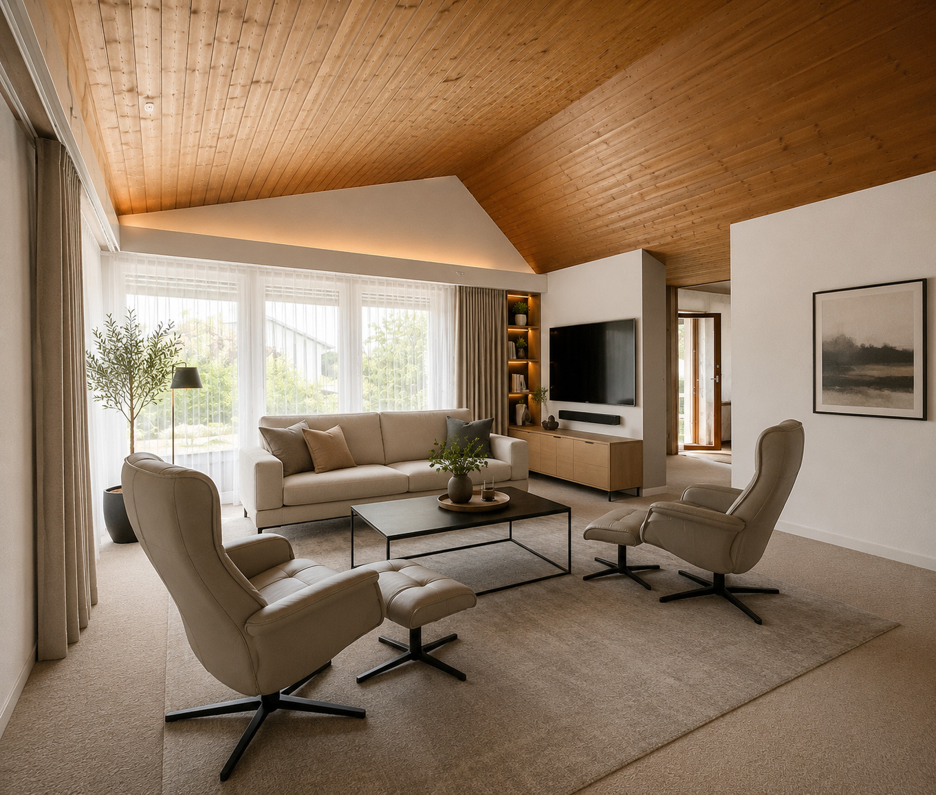 Wohnzimmer Erdgeschoss Visualisierung