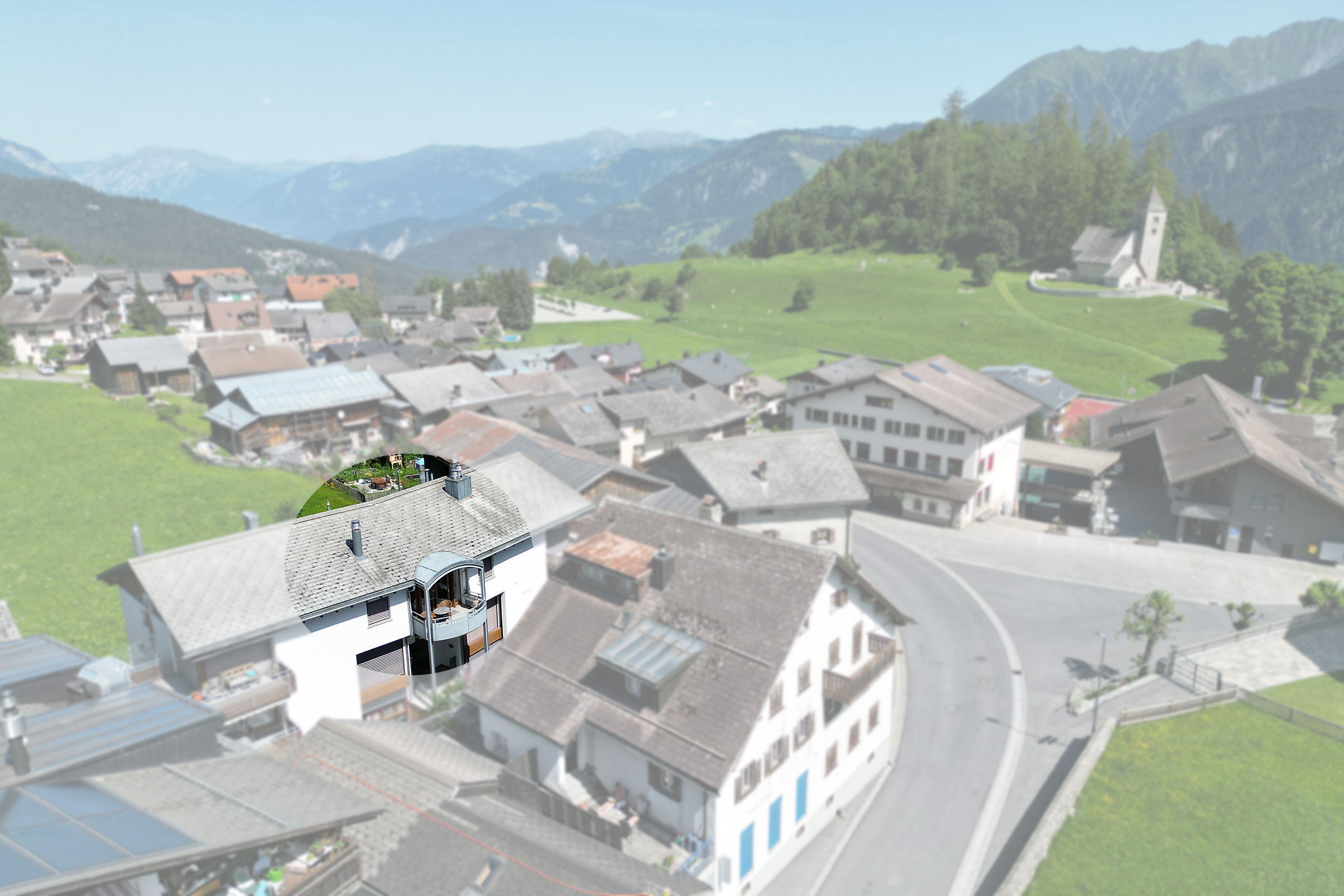 Lage der schönen Dachwohnung Lage der schönen Dachwohnung