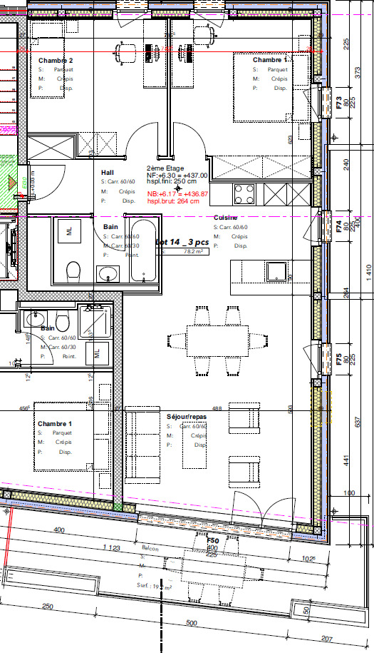 Lot 14 - 3,5 pièces