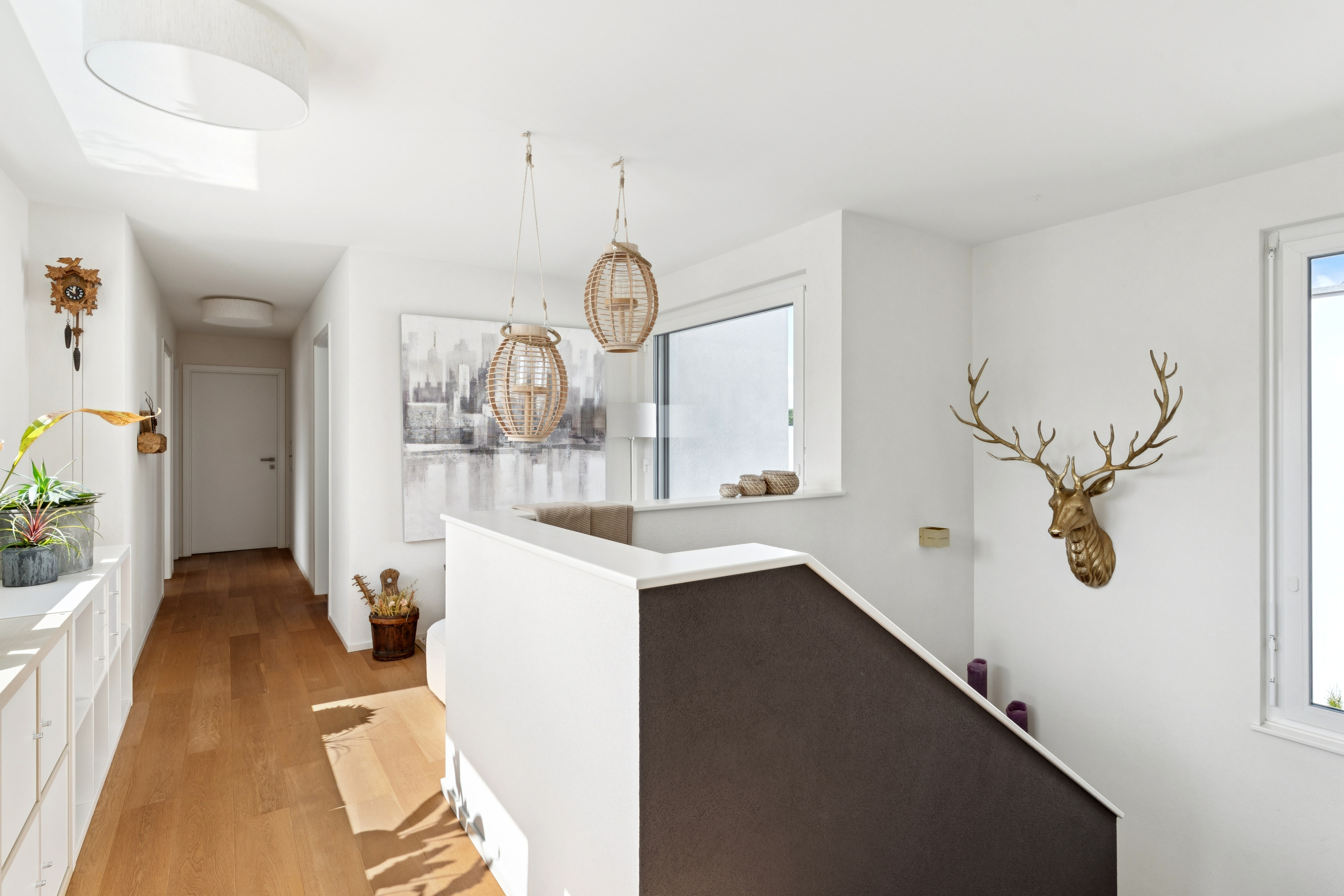 Die Halle im Obergeschoss