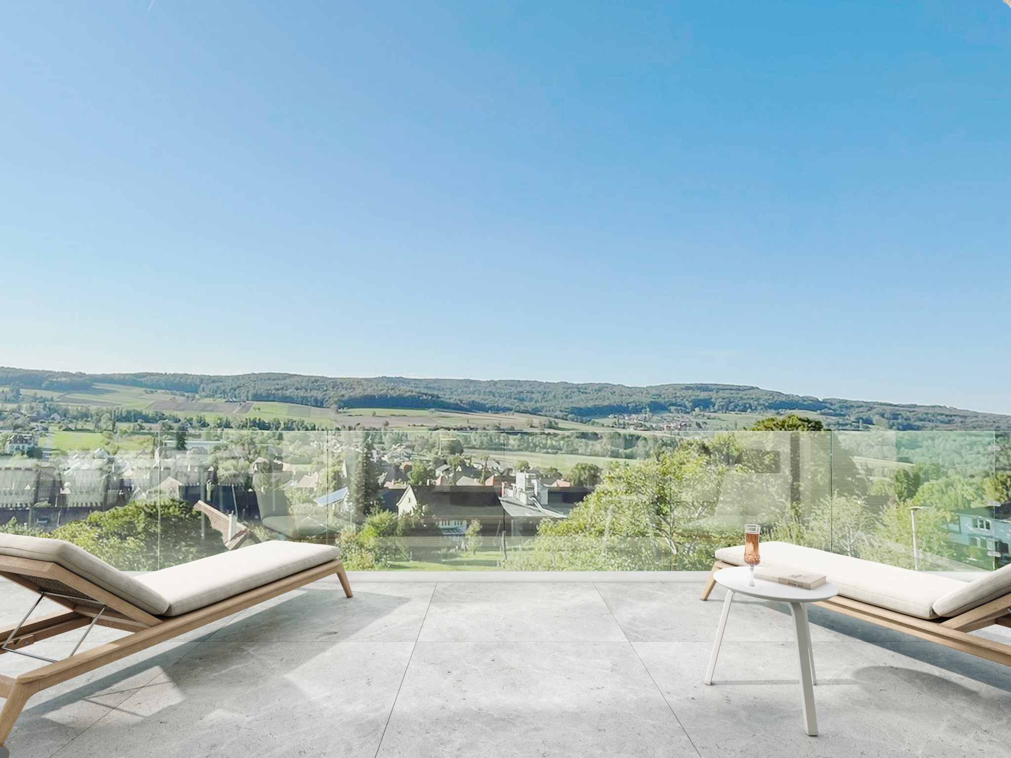 Terrasse mit spektakulärem Ausblick 