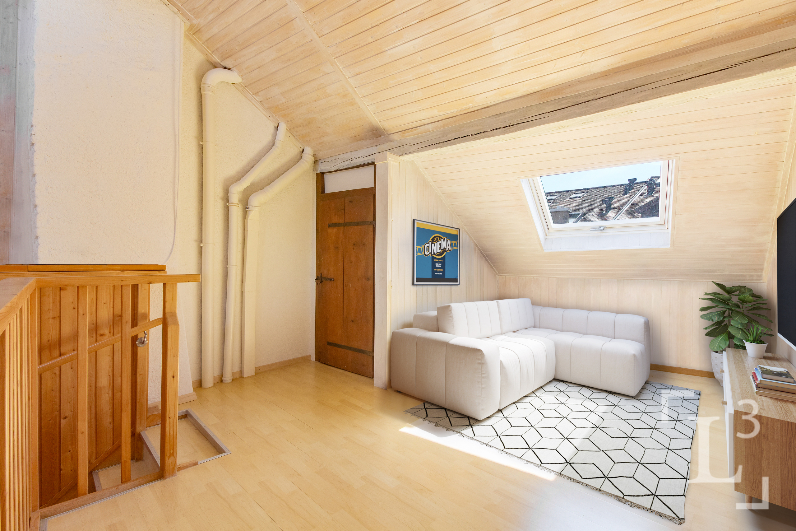 Espace disponible en attique d'env. 30 m2 (Homestaging, mobilier uniquement!)