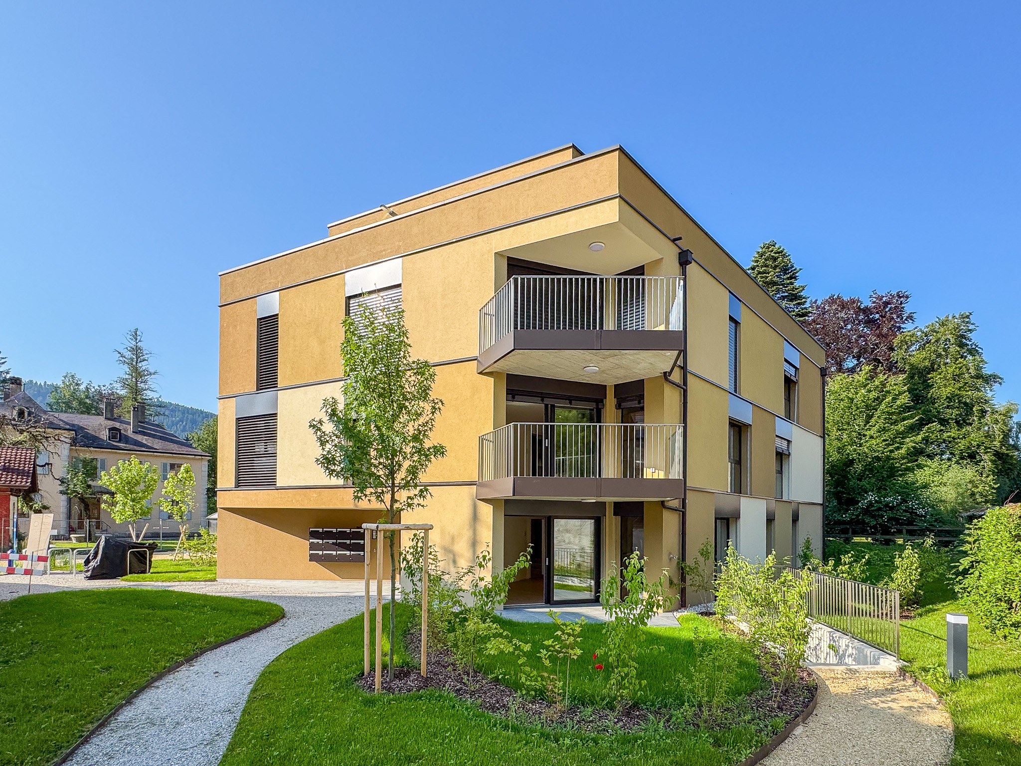 Vue sur le bâtiment A