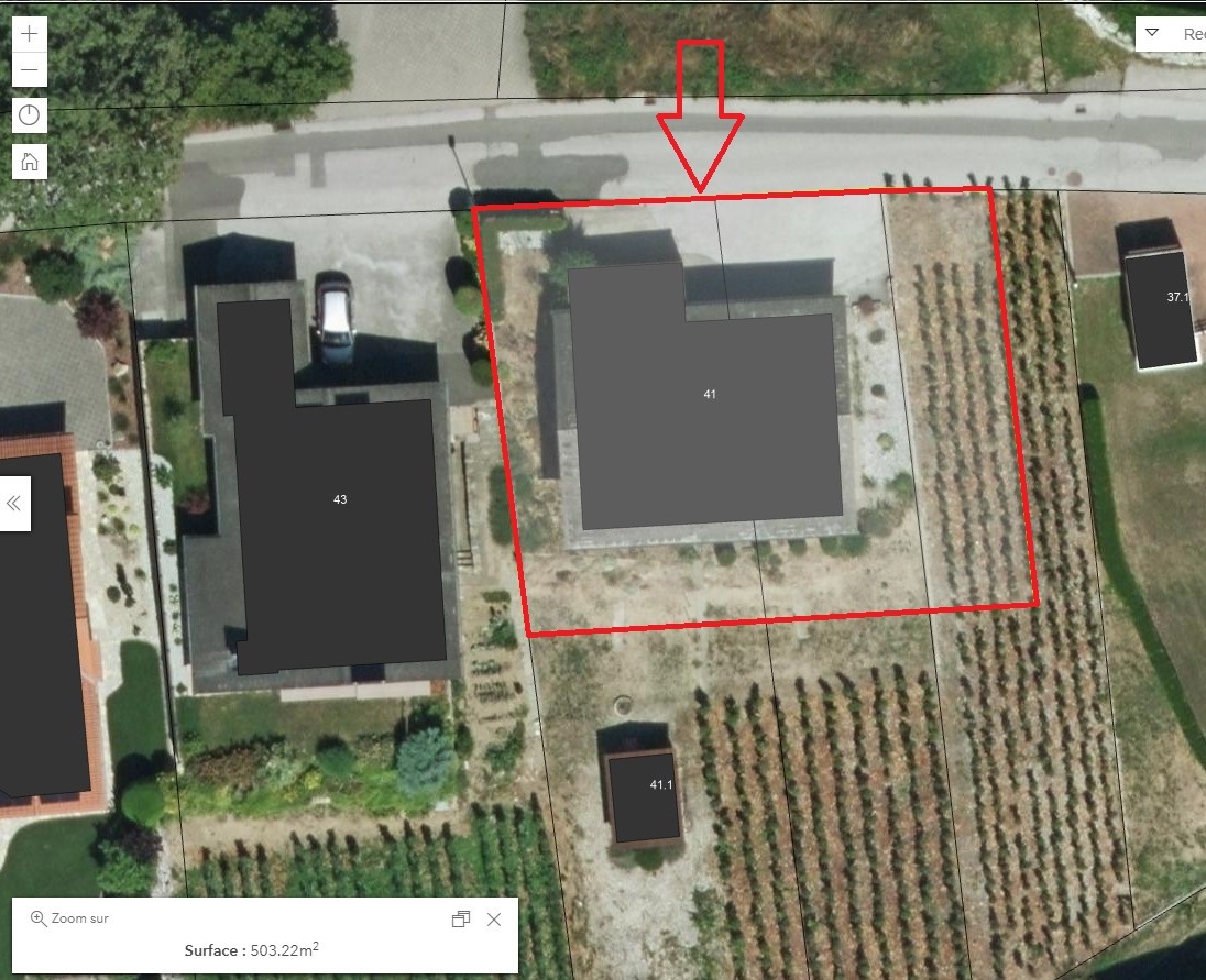 Projet de division de parcelle à 503 m2