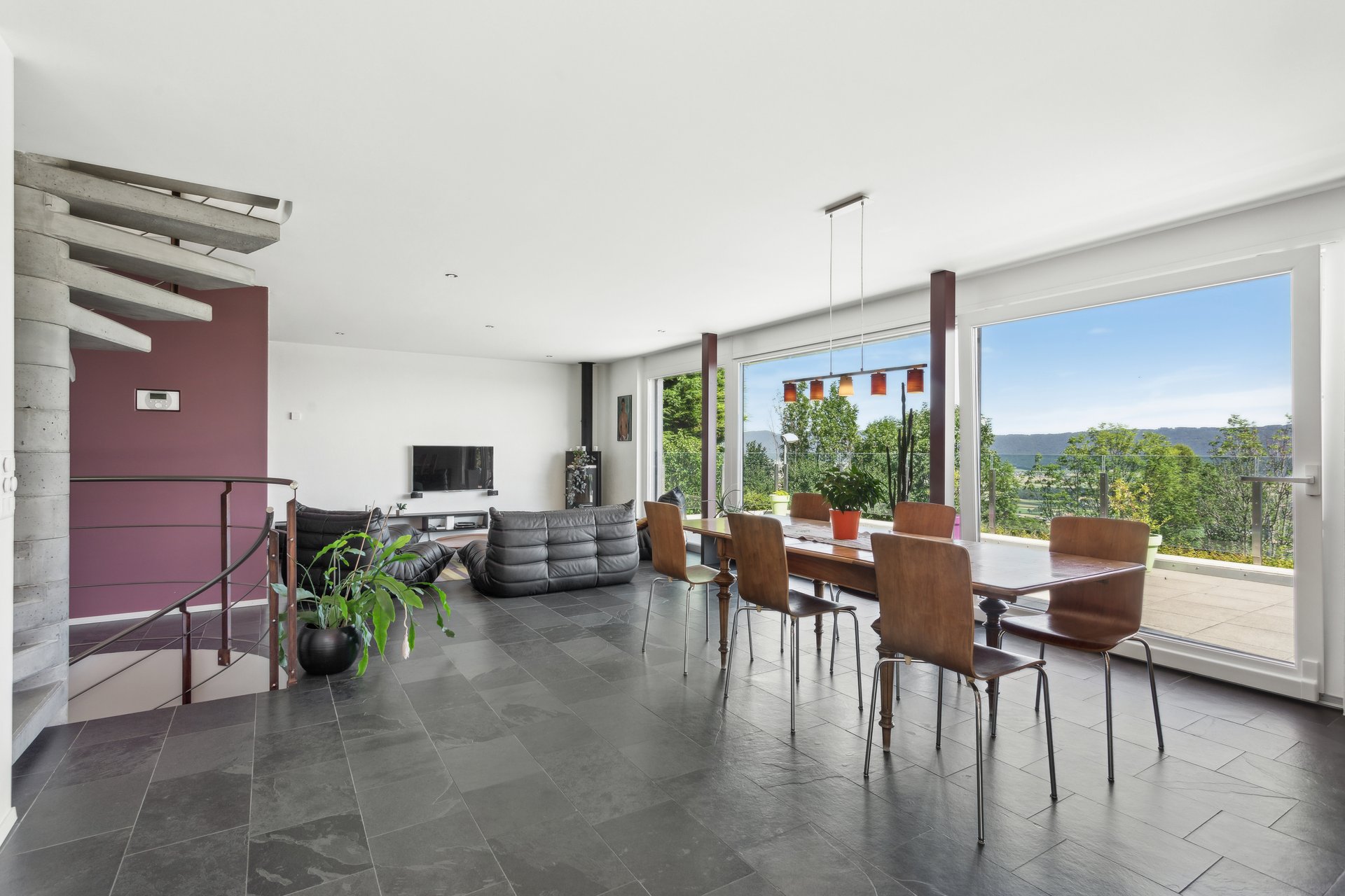 Wohnzimmer mit Schwedenofen Wohnzimmer mit Schwedenofen